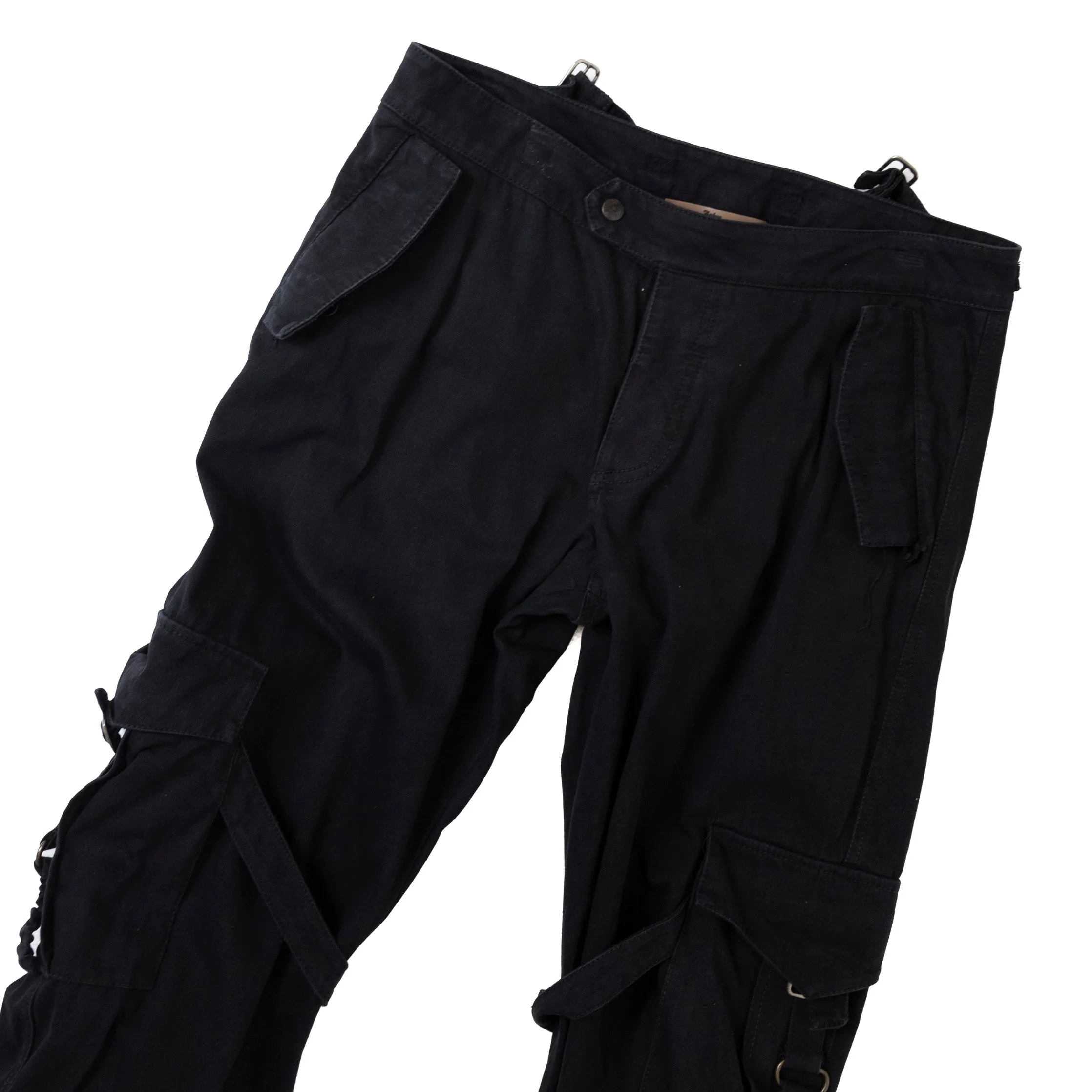 John Galliano Black Pocket Cargos