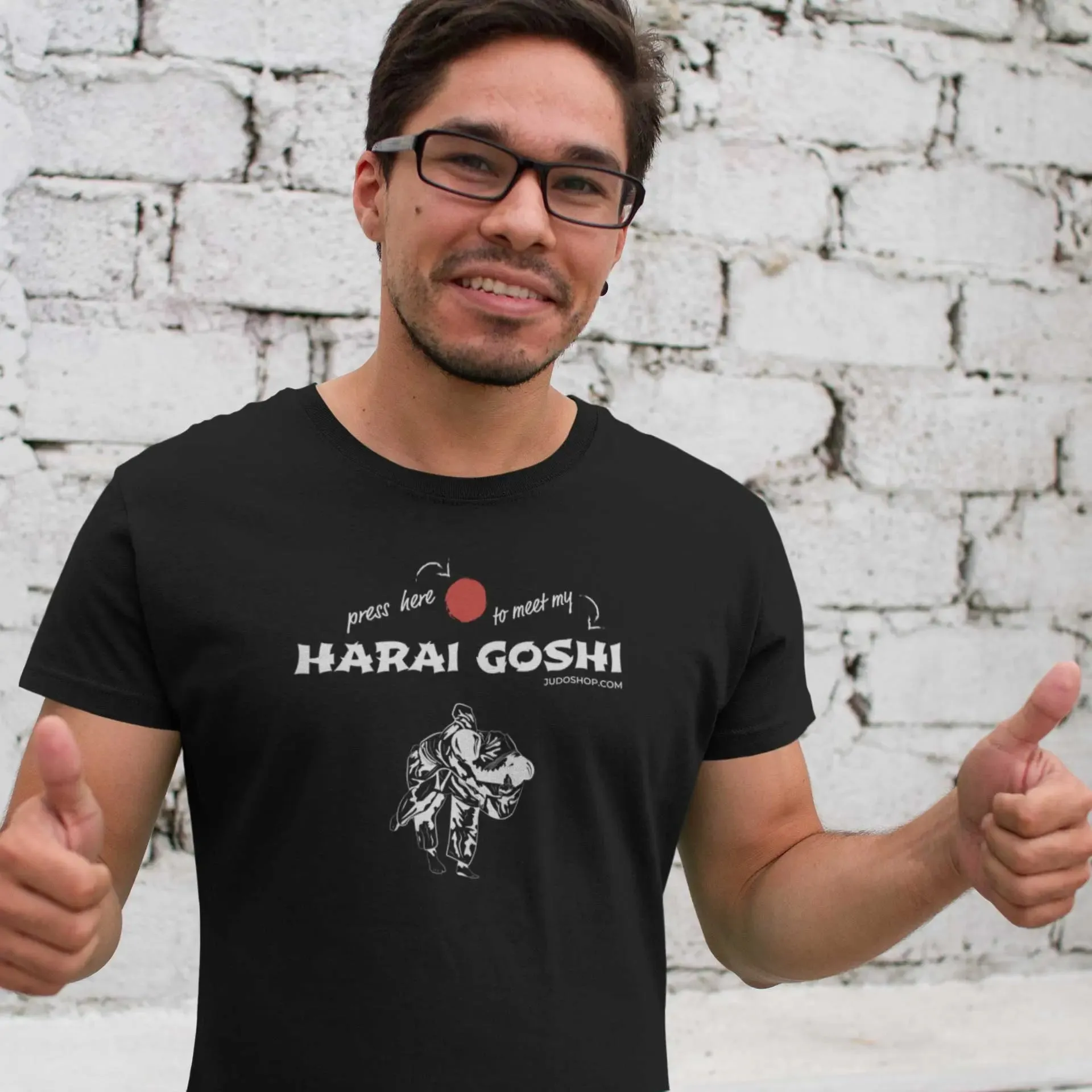 Judo T-Shirt Harai Goshi Press Here