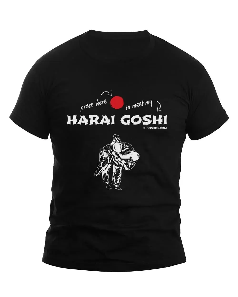 Judo T-Shirt Harai Goshi Press Here