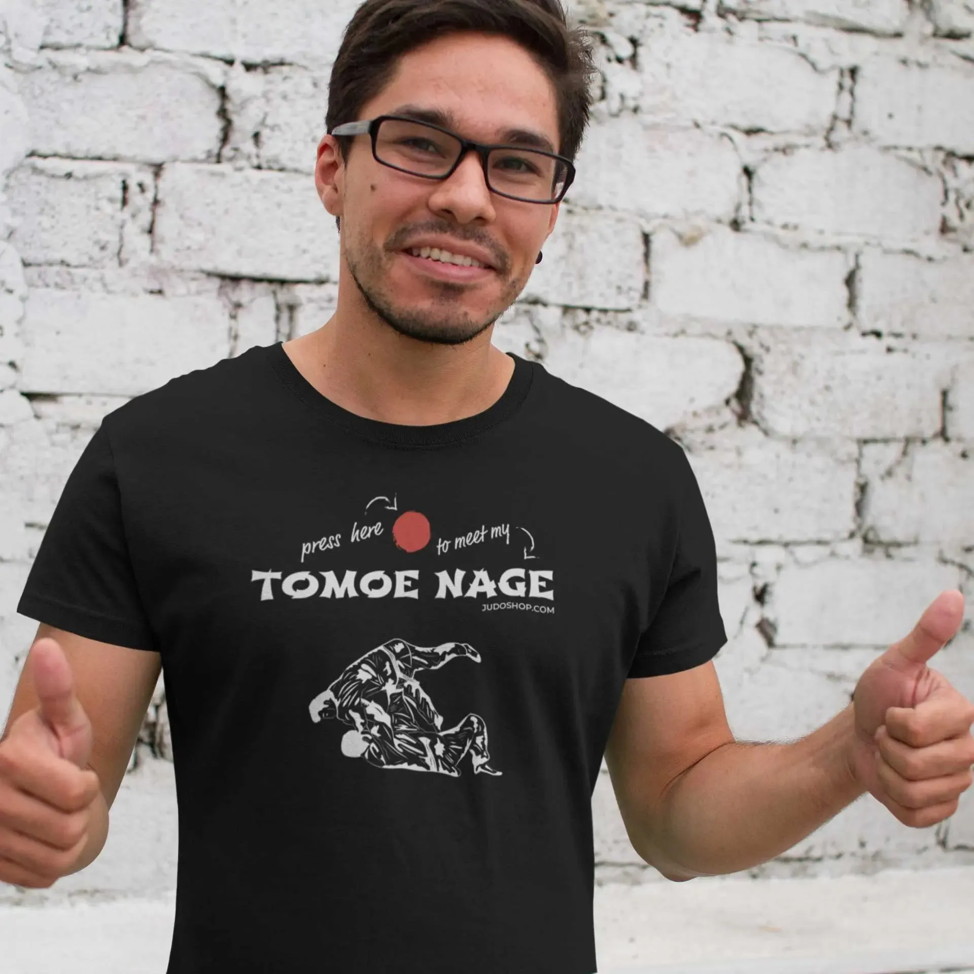 Judo T-Shirt Tomoe Nage Press Here