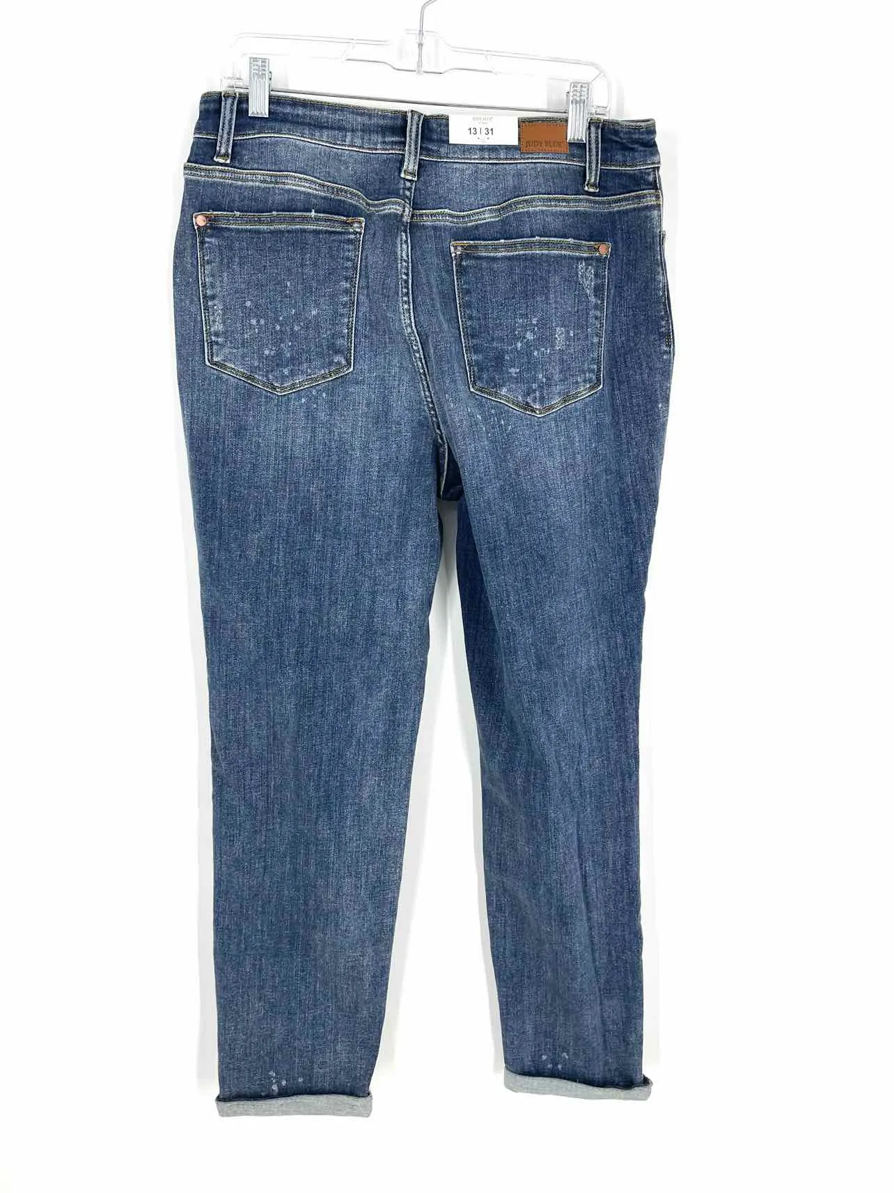 Judy Blue Size 13 Denim Cuffed Splatter NEW Jeans Jeans