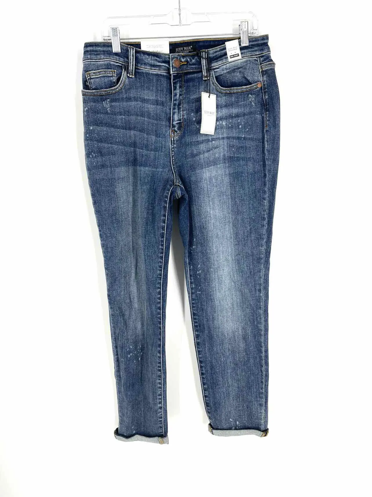 Judy Blue Size 13 Denim Cuffed Splatter NEW Jeans Jeans