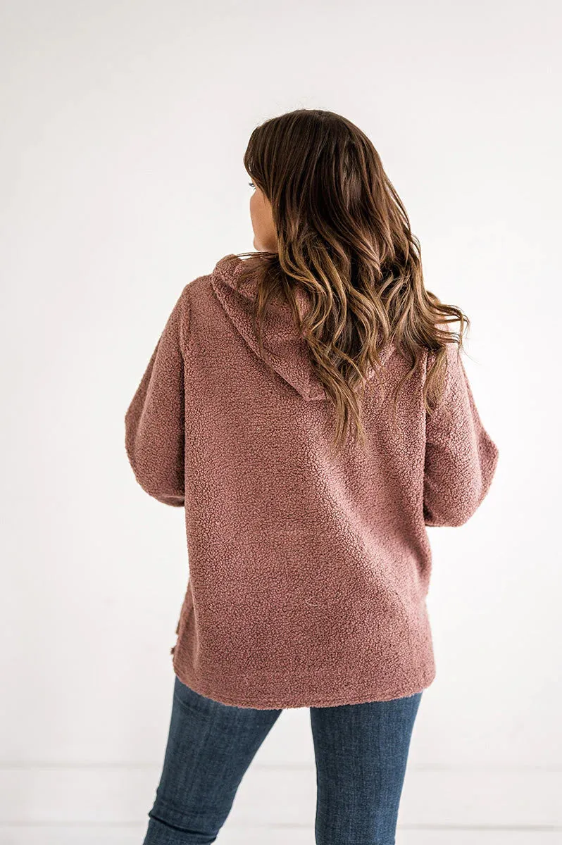 Kendra Sherpa Pullover Hoodie