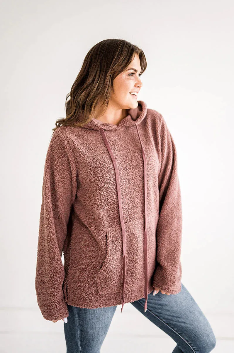 Kendra Sherpa Pullover Hoodie