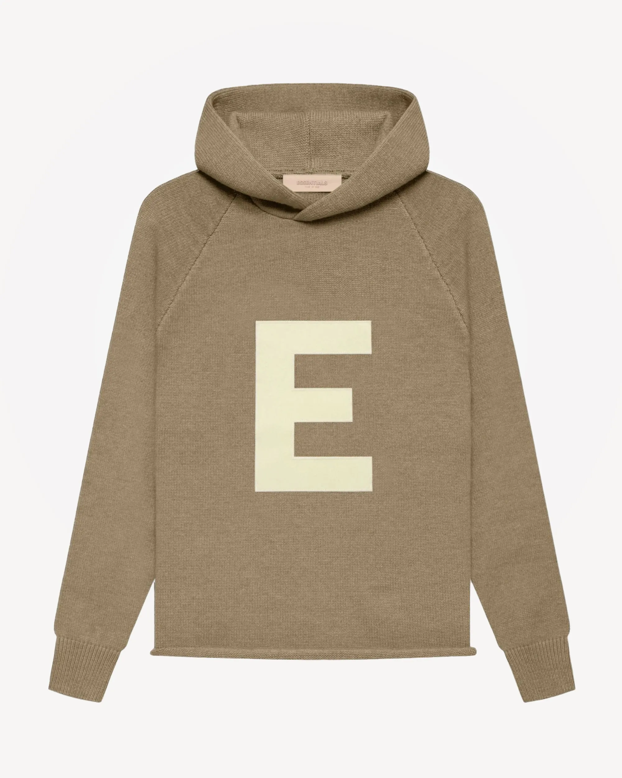 Kids' "Big E" Knit Hoodie in Oak