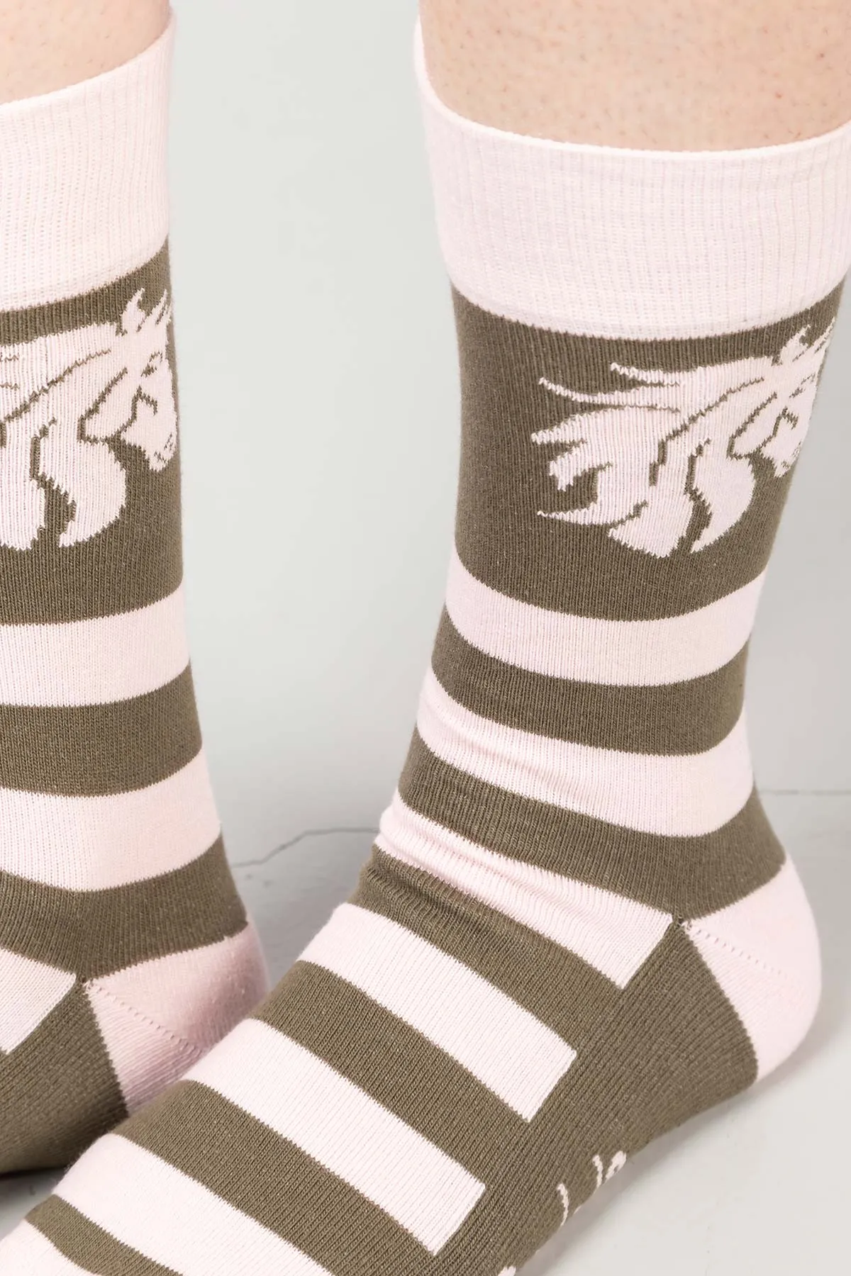 Ladies Horses Head Ankle Socks