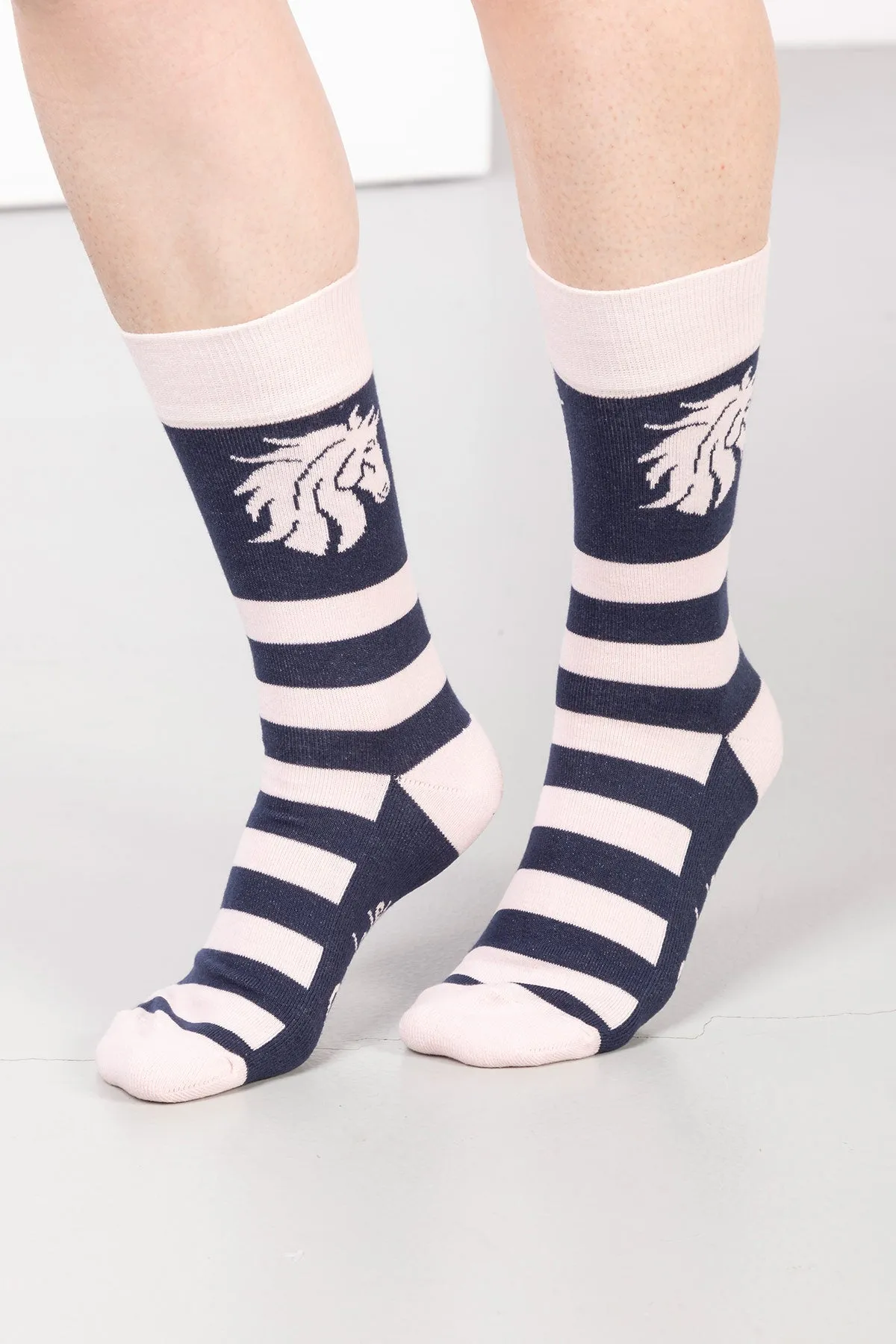 Ladies Horses Head Ankle Socks