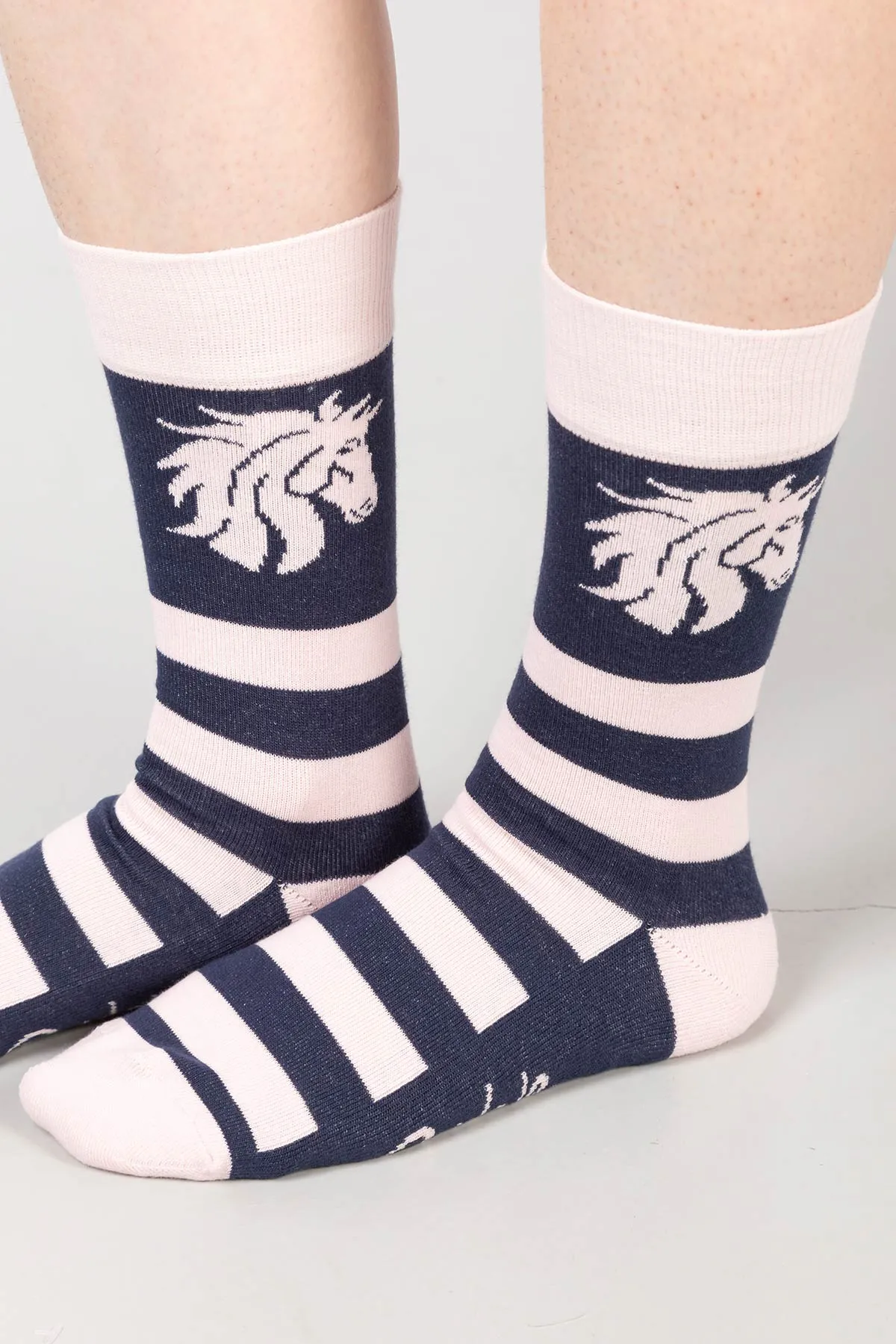 Ladies Horses Head Ankle Socks