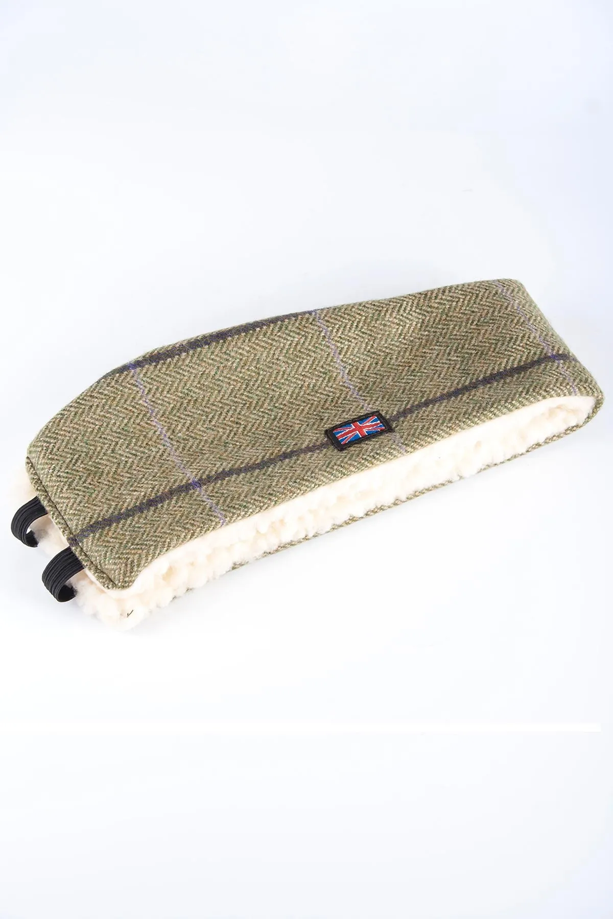 Ladies Sherpa Lined Tweed Headband