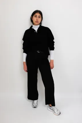 LAUREL VINTAGE WOOL BLACK PANTS