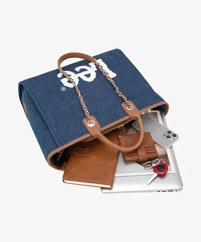 Lee Denim Canvas Tote Bag