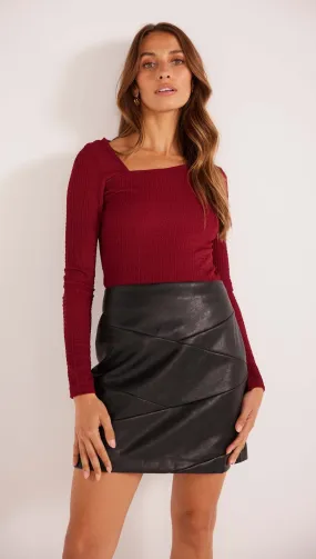 Leena Pu Mini Skirt