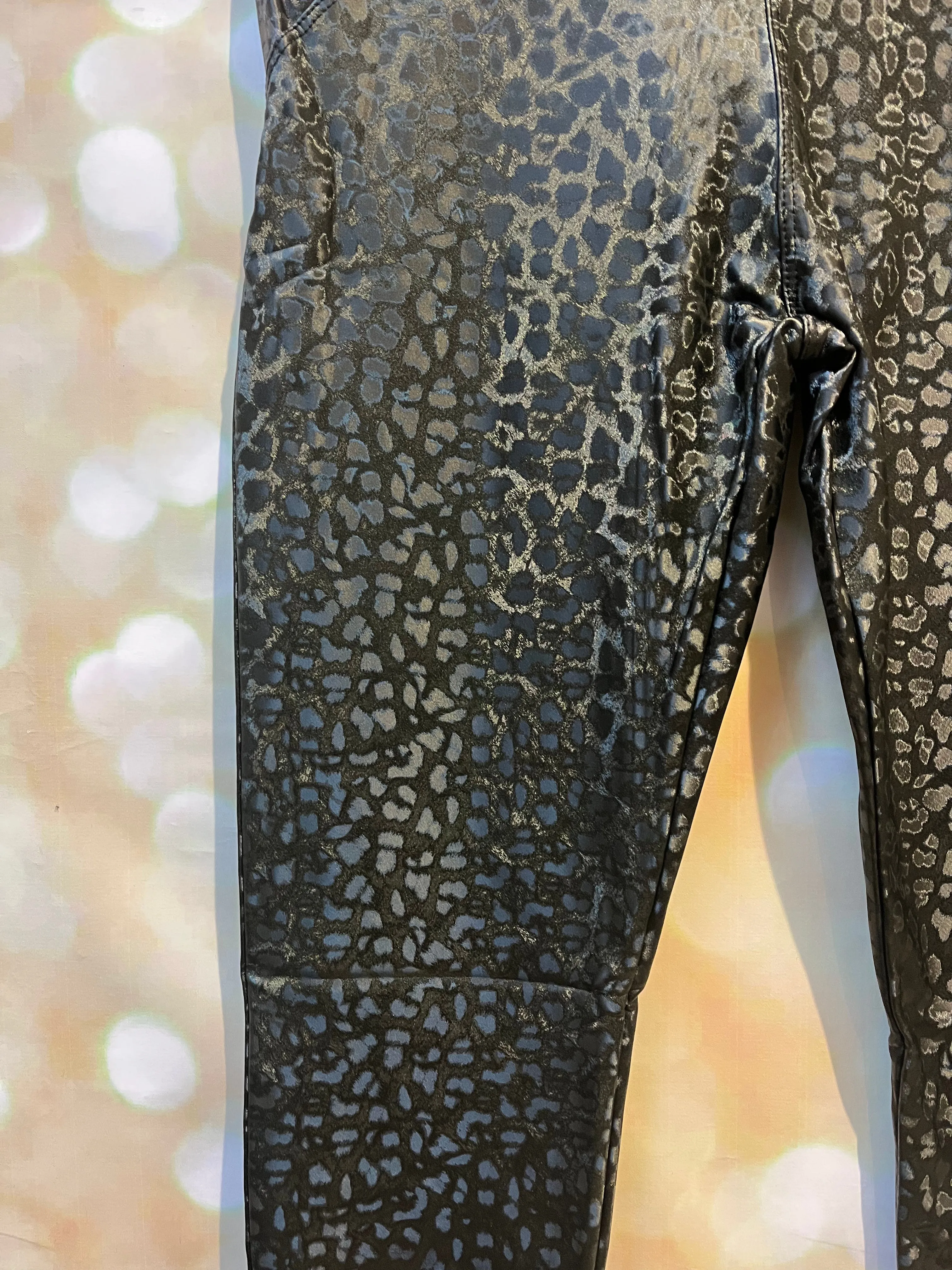 Leopard Shimmer Drop a Dress Leggings