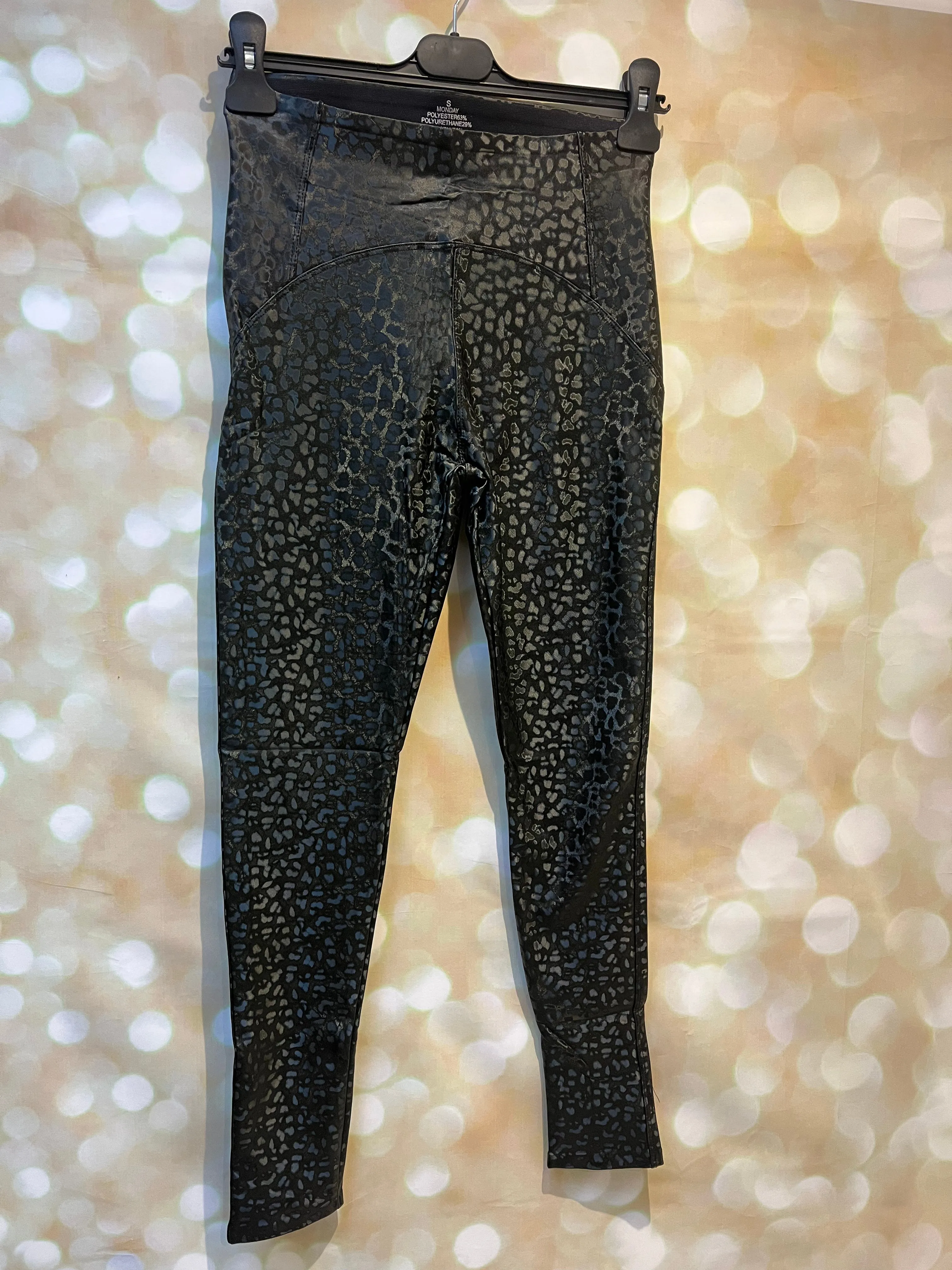 Leopard Shimmer Drop a Dress Leggings