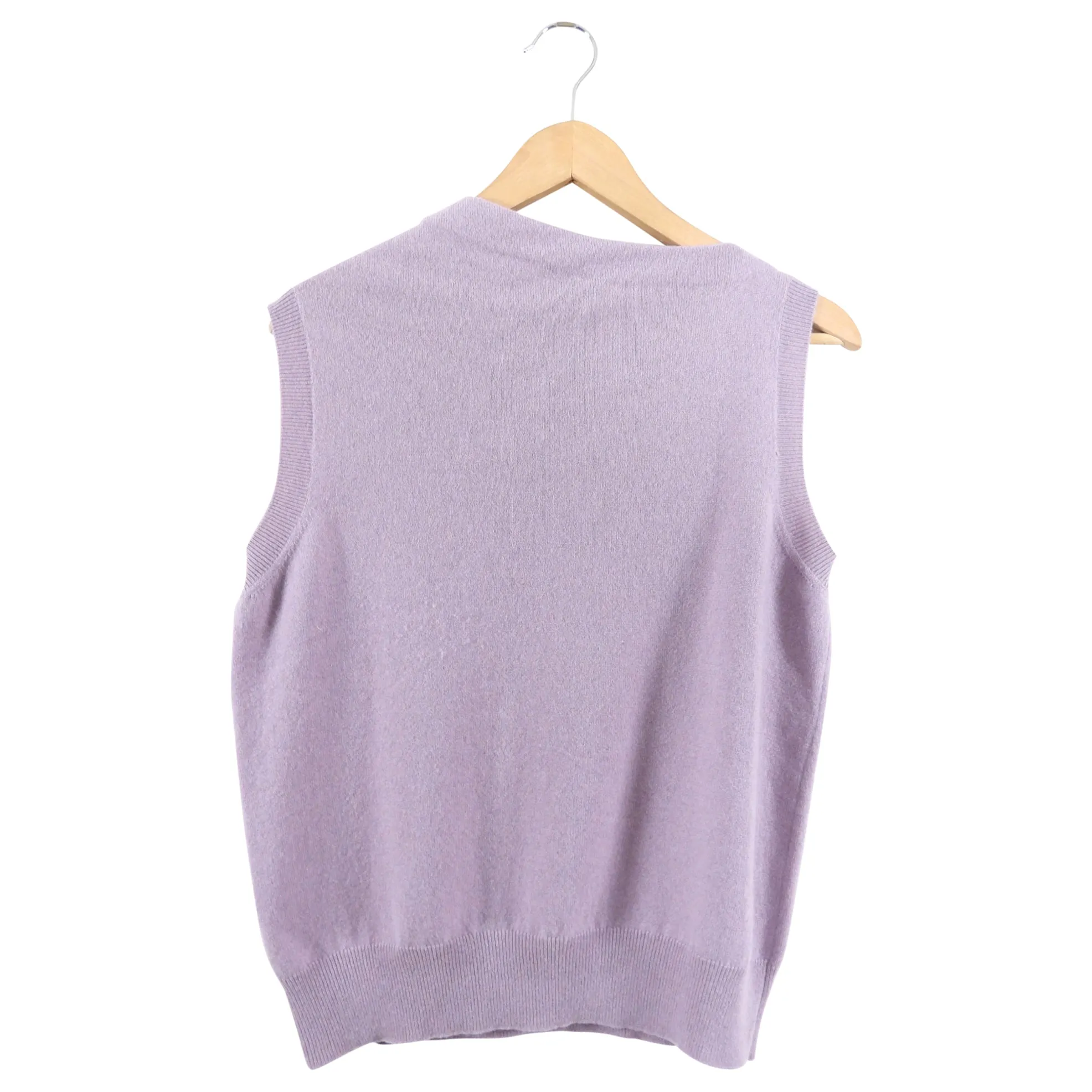 Louis Vuitton Lilac Purple Cashmere Sleeveless Sweater with Pin - S / M