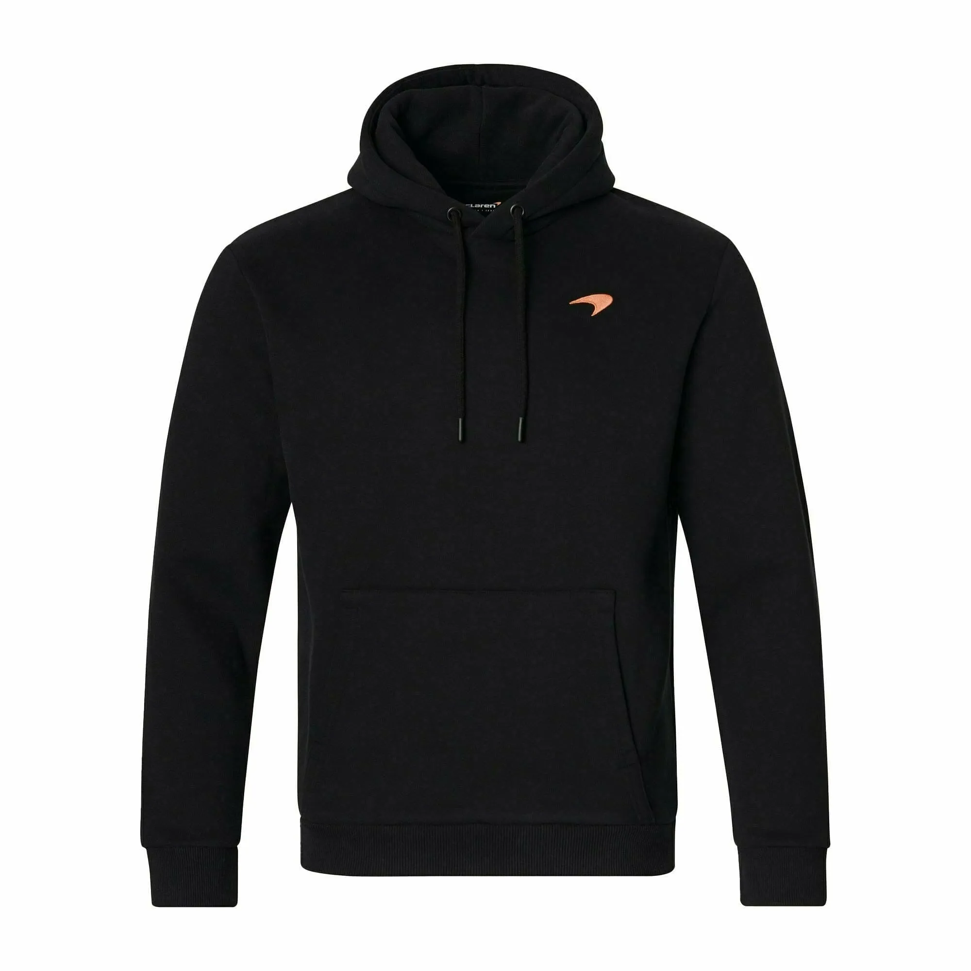 McLaren F1 Men's Small Speedmark Logo Neon Hoodie -Black/White/Nectarine/Storm Gray