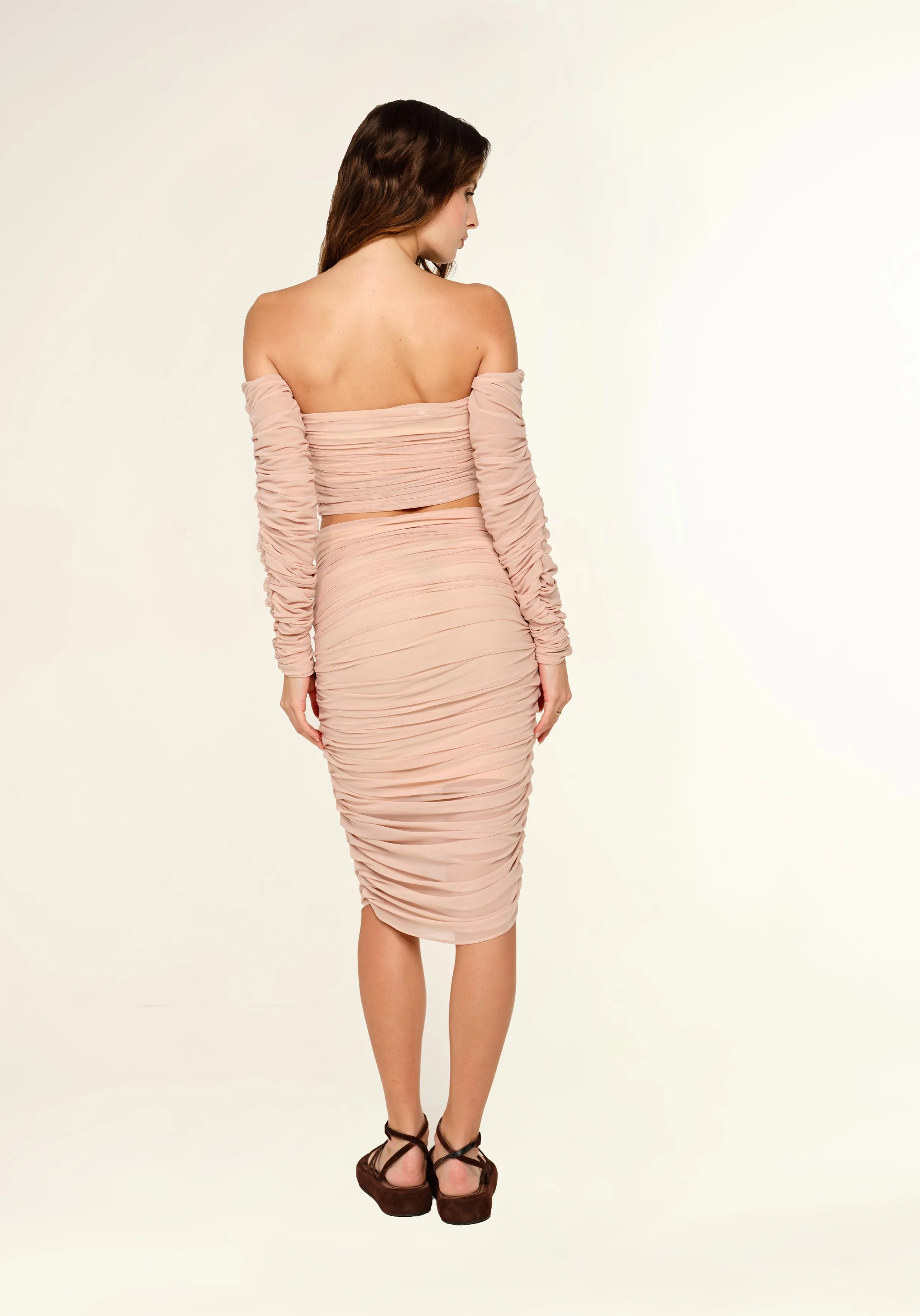 Medusa skirt - Nude