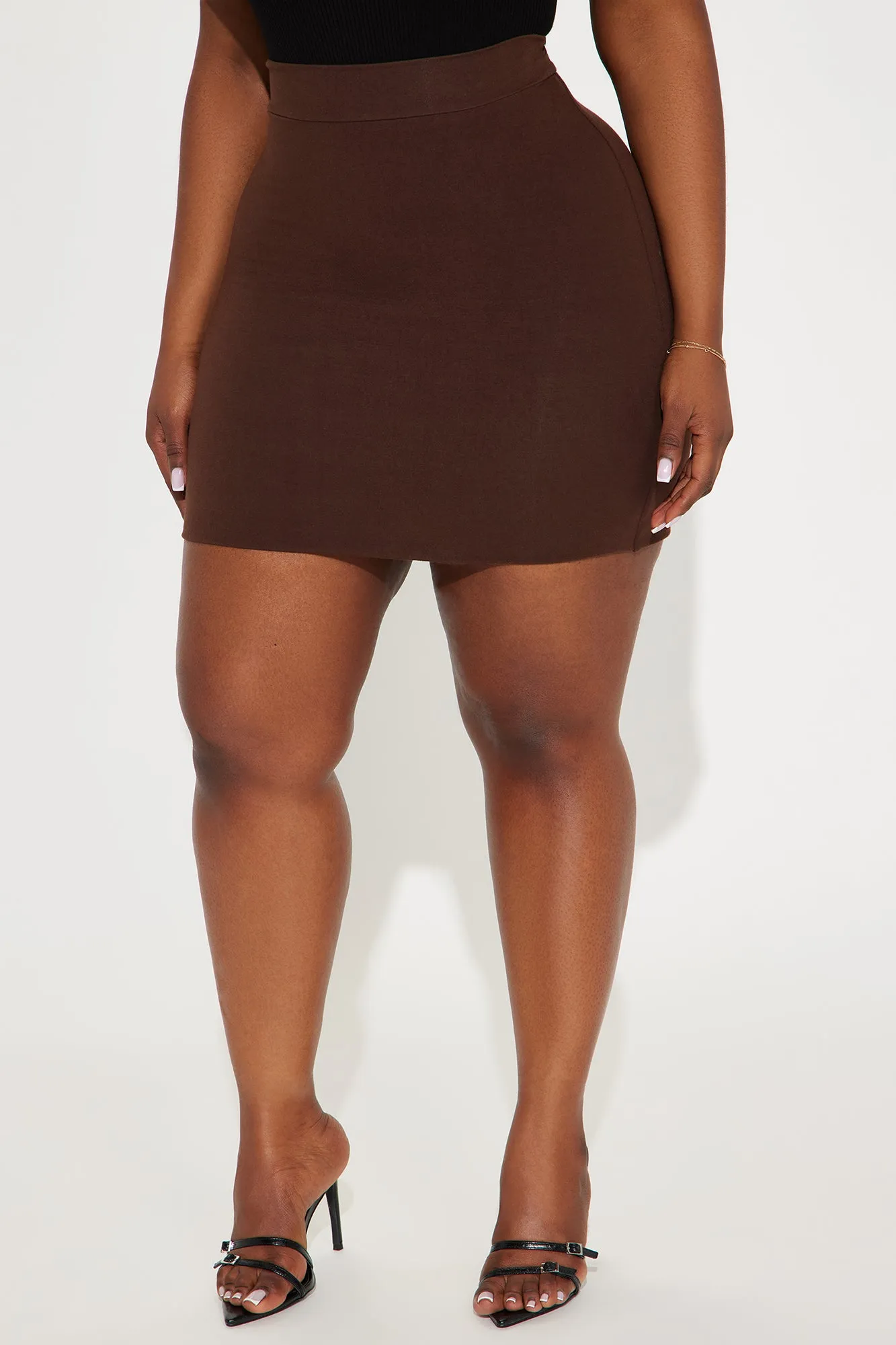 Melanie Mini Skirt - Chocolate