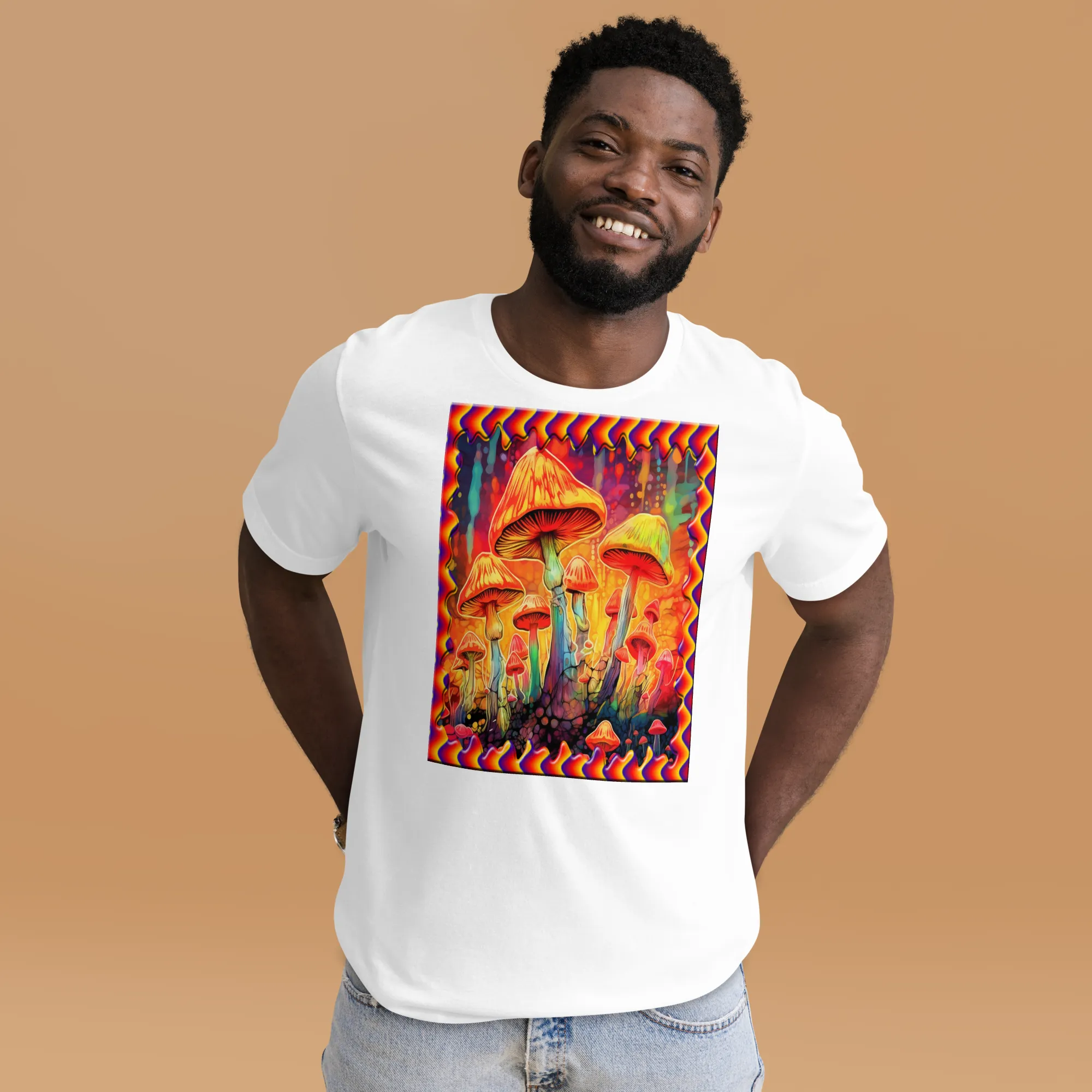 Men's Magic Mushroom Patch Graphic T-Shirt