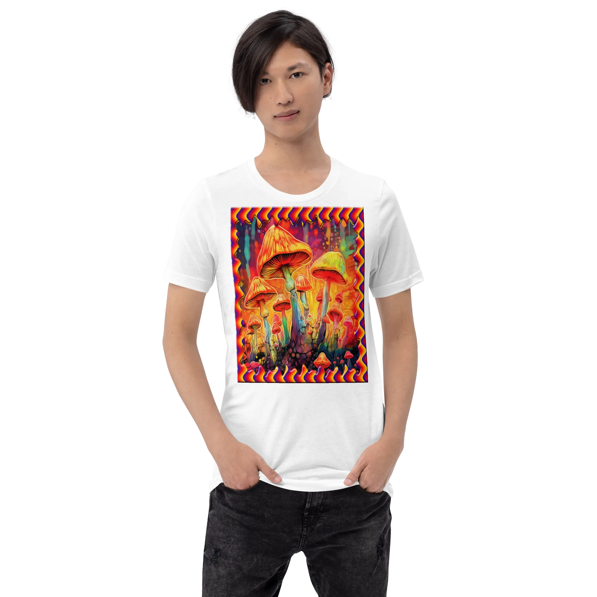 Men's Magic Mushroom Patch Graphic T-Shirt