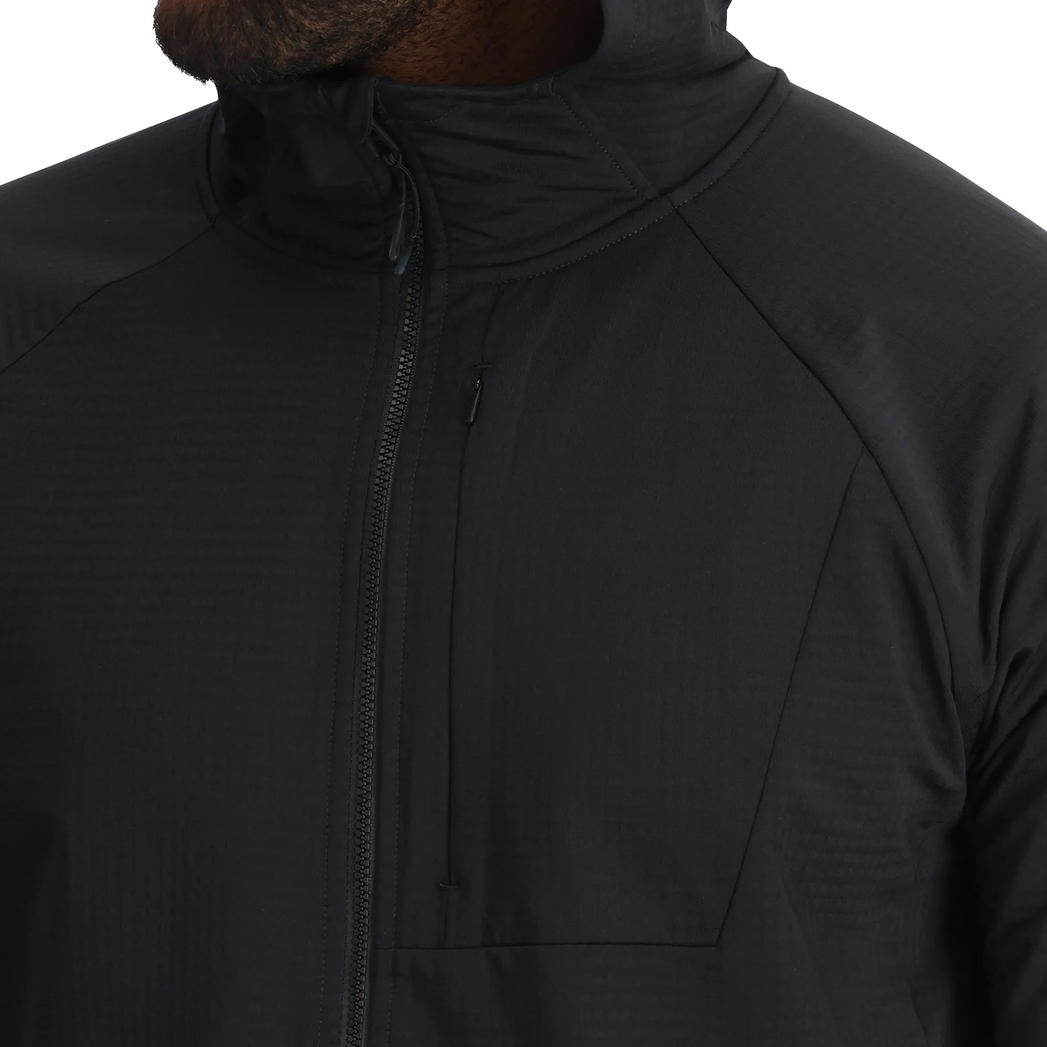 Mens Matrix Gridweb Hoodie - Black