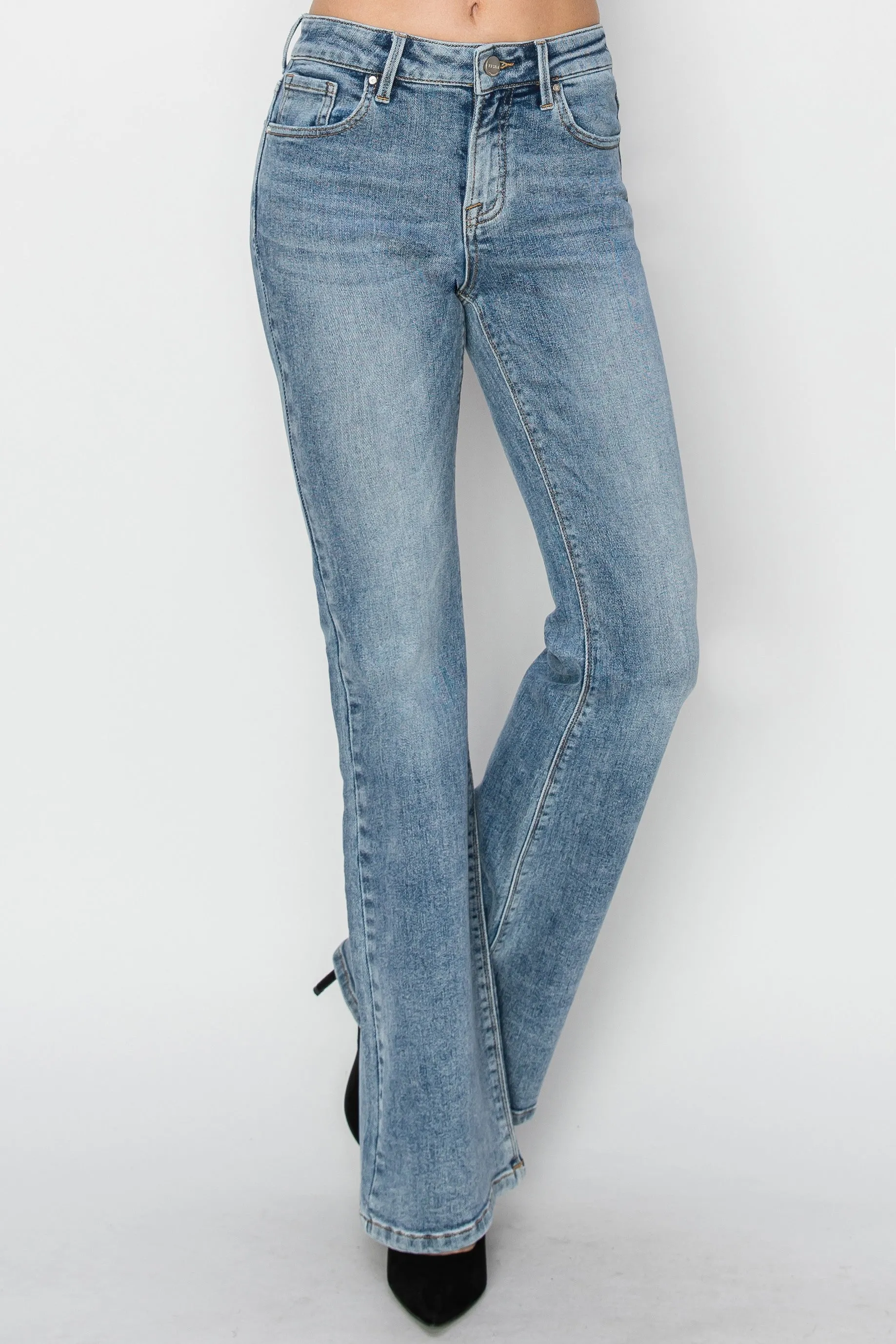 Mid Rise Flare Jeans RISEN