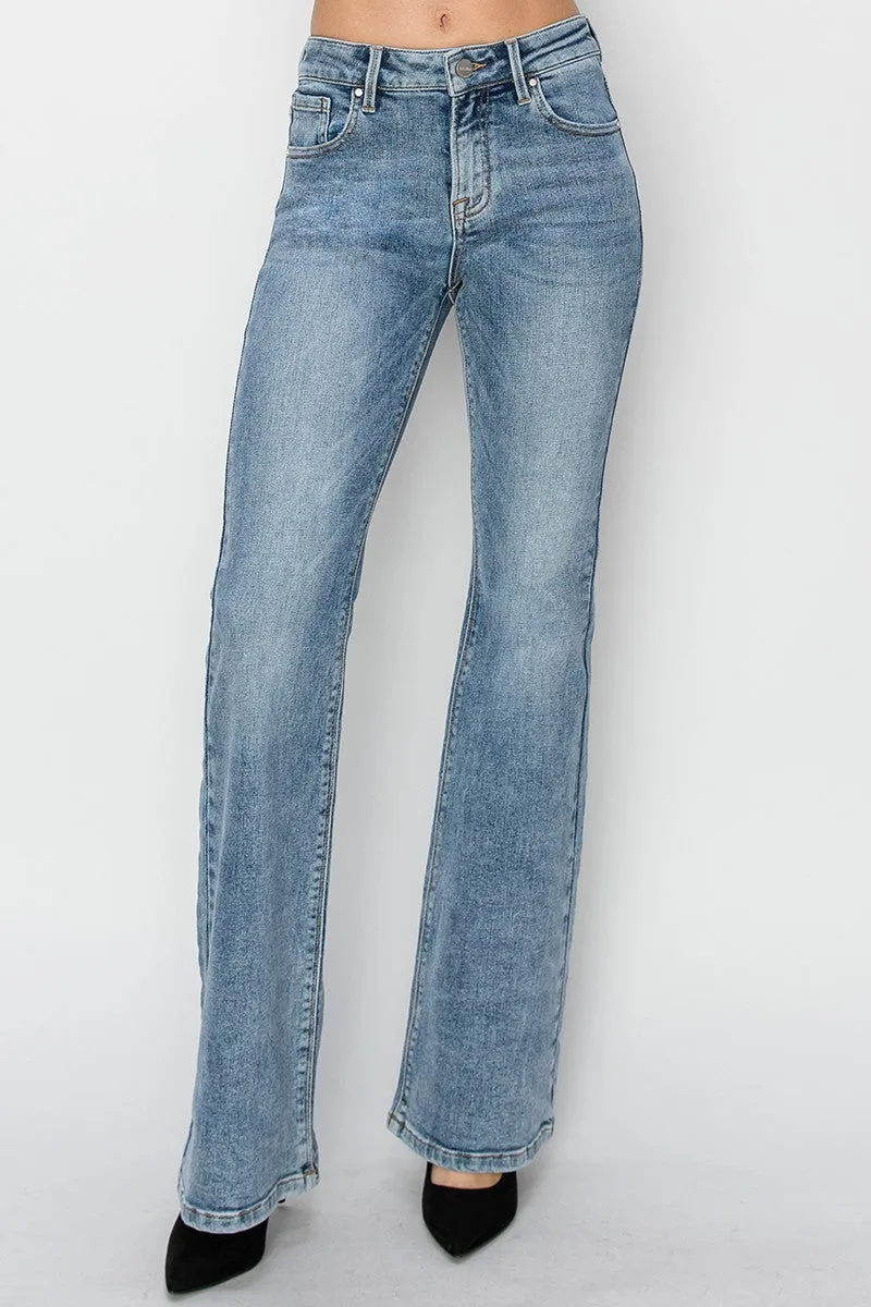 Mid Rise Flare Jeans RISEN