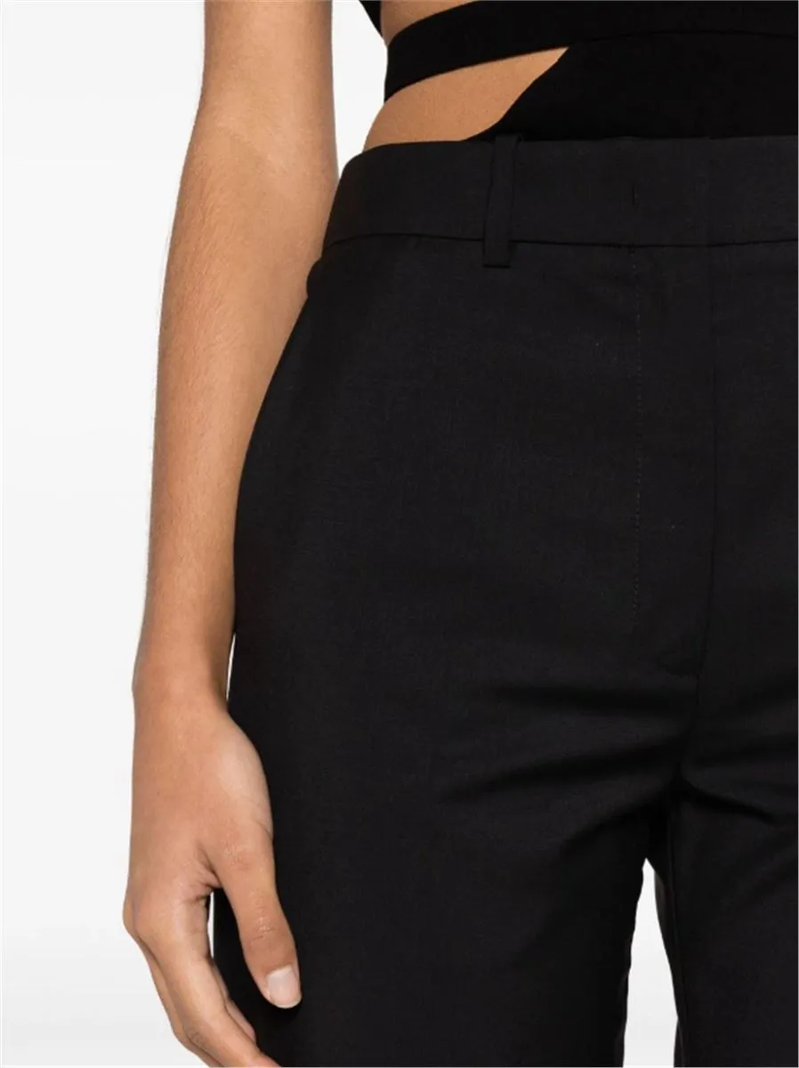 MID-RISE TAILORED TROUSERS