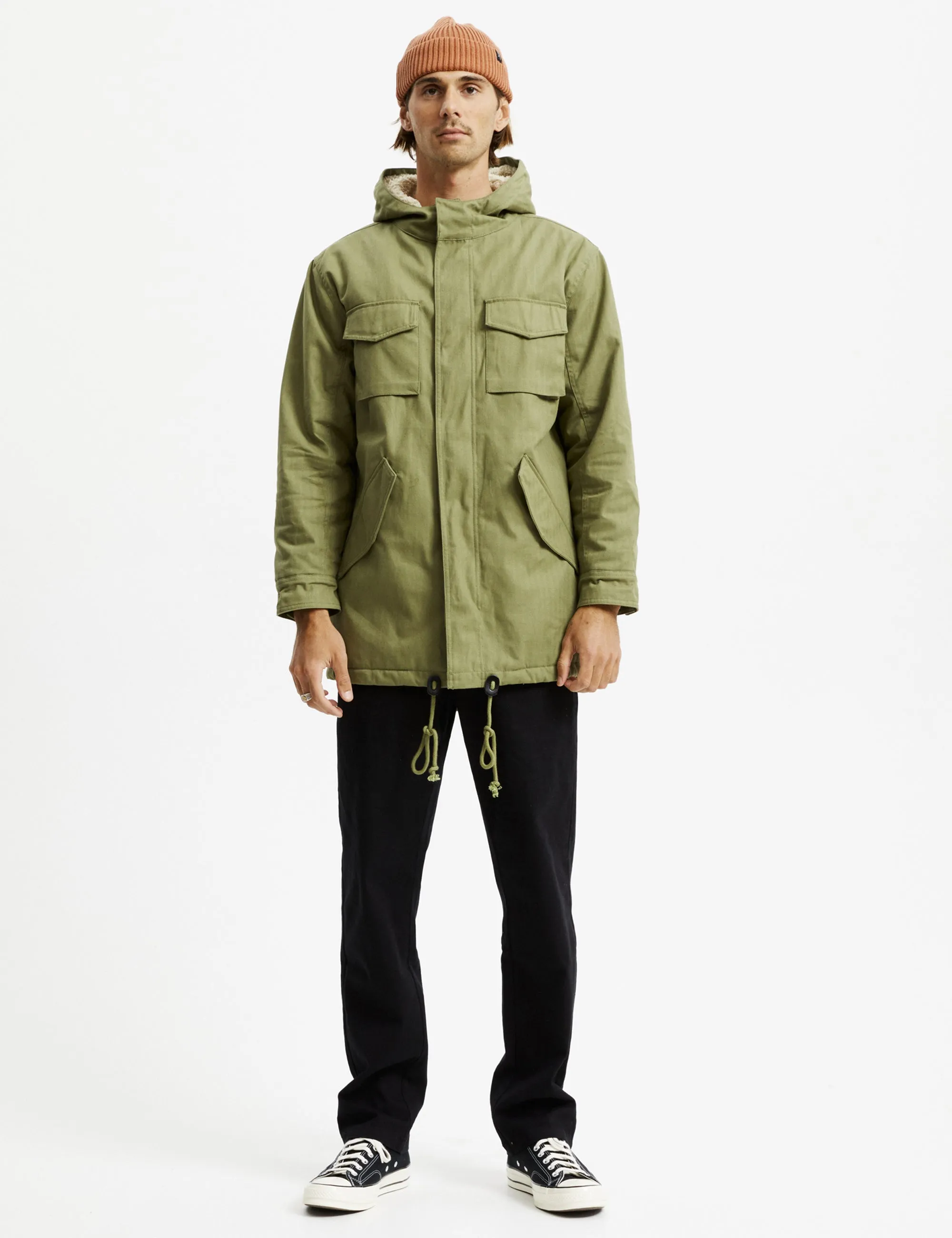 Mod Sherpa Jacket - Army