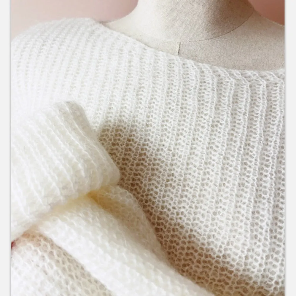 Oversized wool pullover sweater | Women’s knitwear