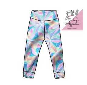 pastel organic leggings