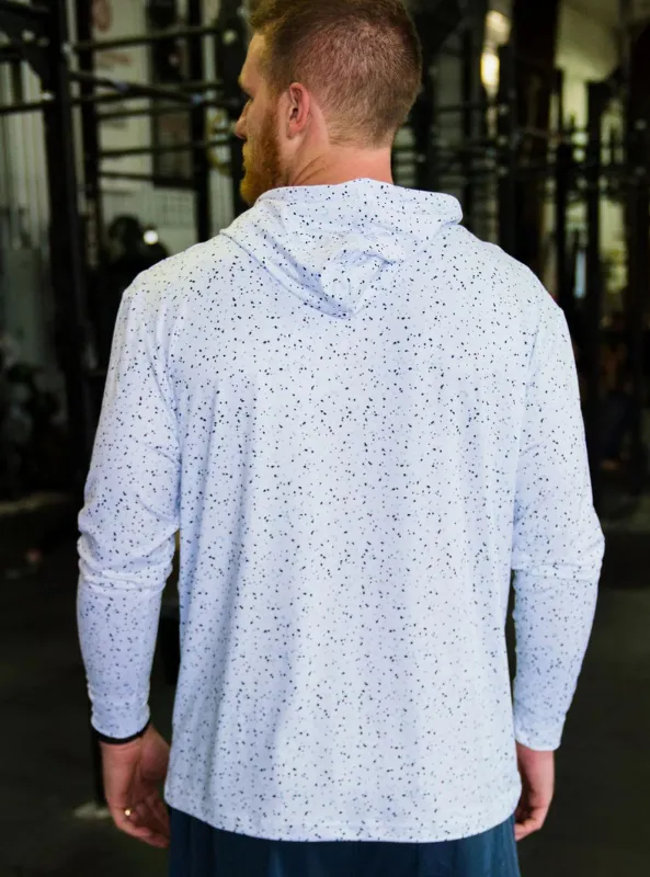 Performance Hoodie - White Speckled