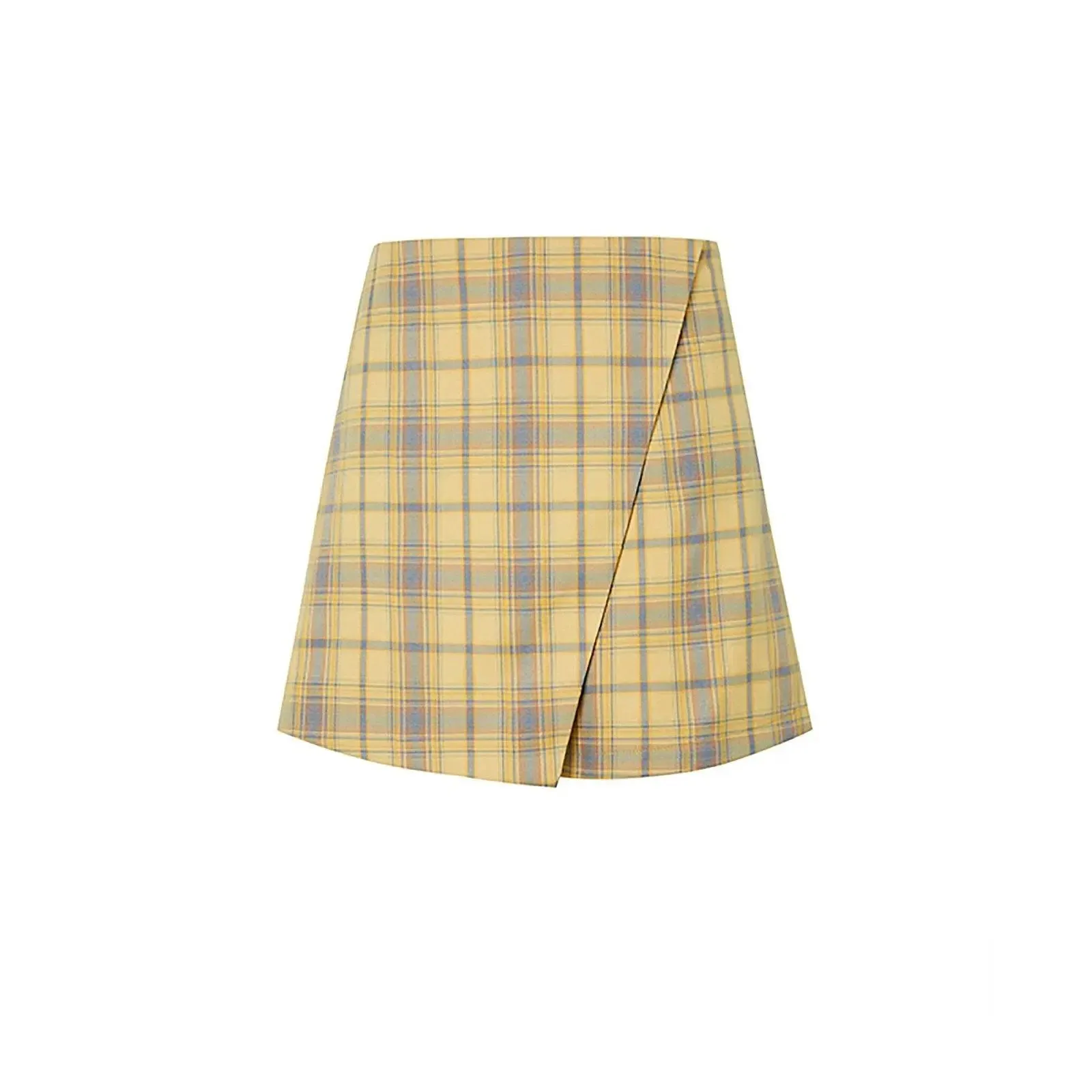 Plaid Long Sleeve Blazer Skirt Set