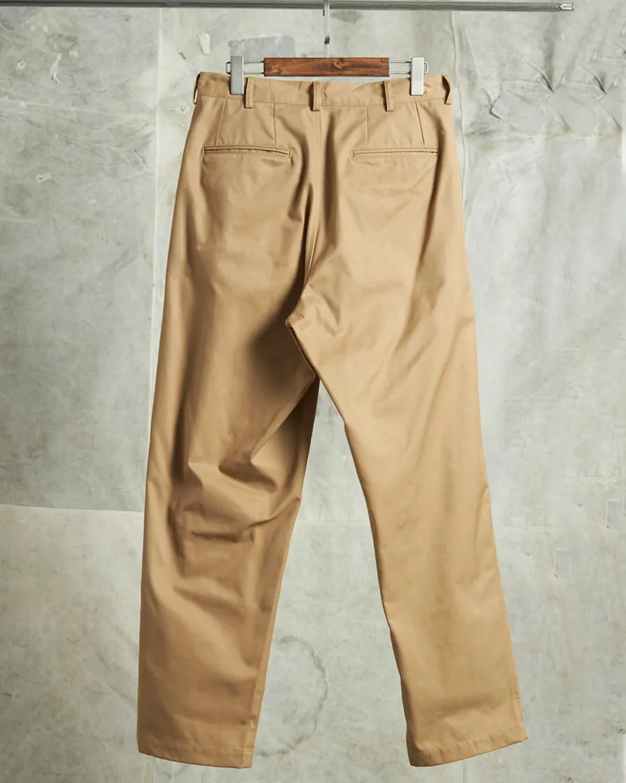 Pleat Twill Chino Pants