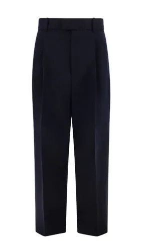 PLEATED WOOL TROUSERS