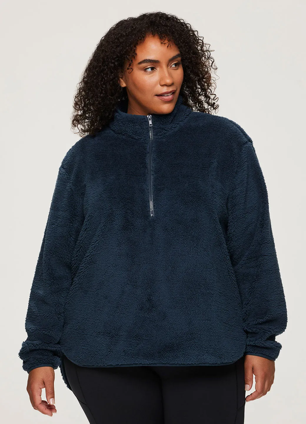 Plus Dylan 1/4 Zip Sherpa Pullover