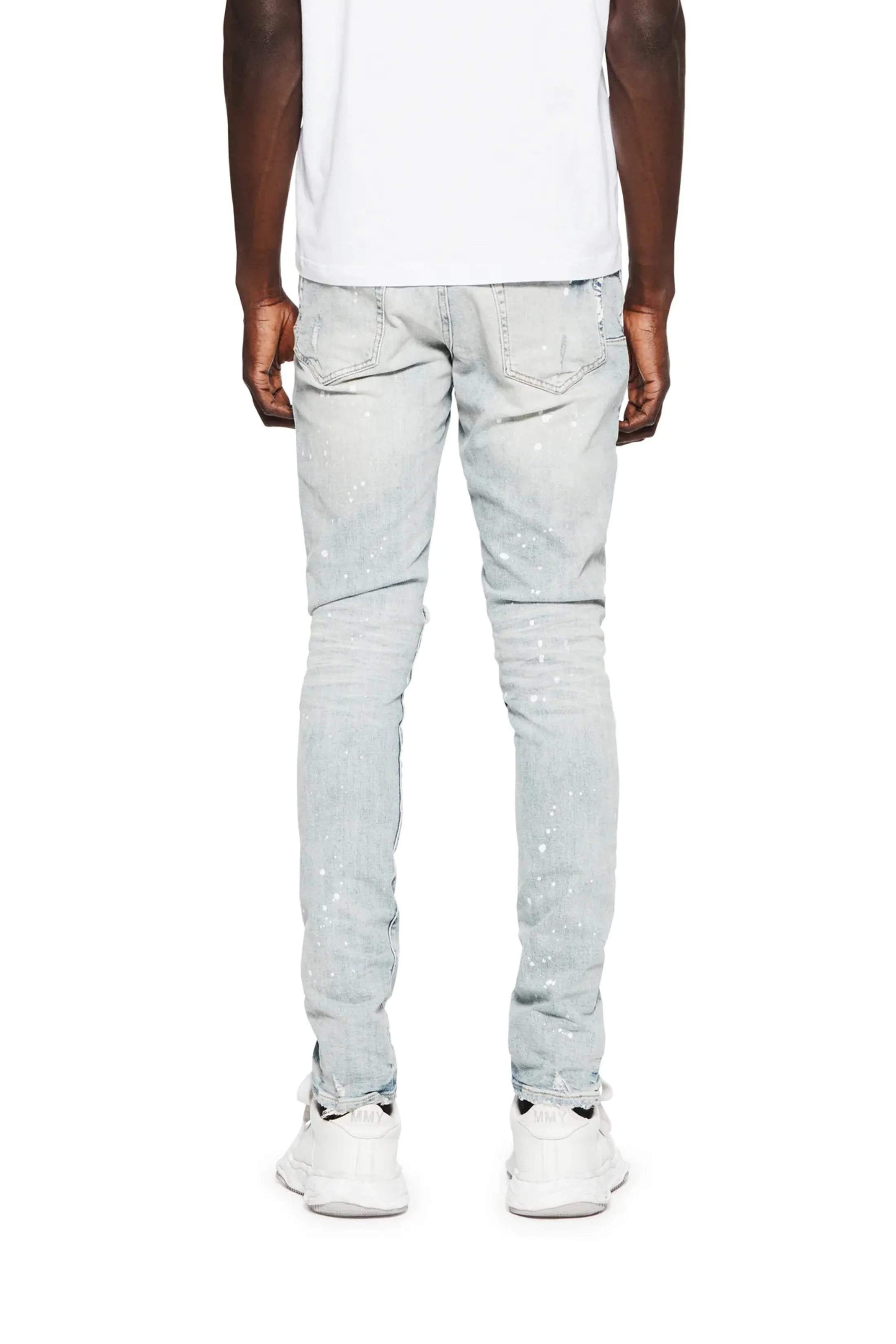 Purple - P001 Light Indigo Paint Jeans