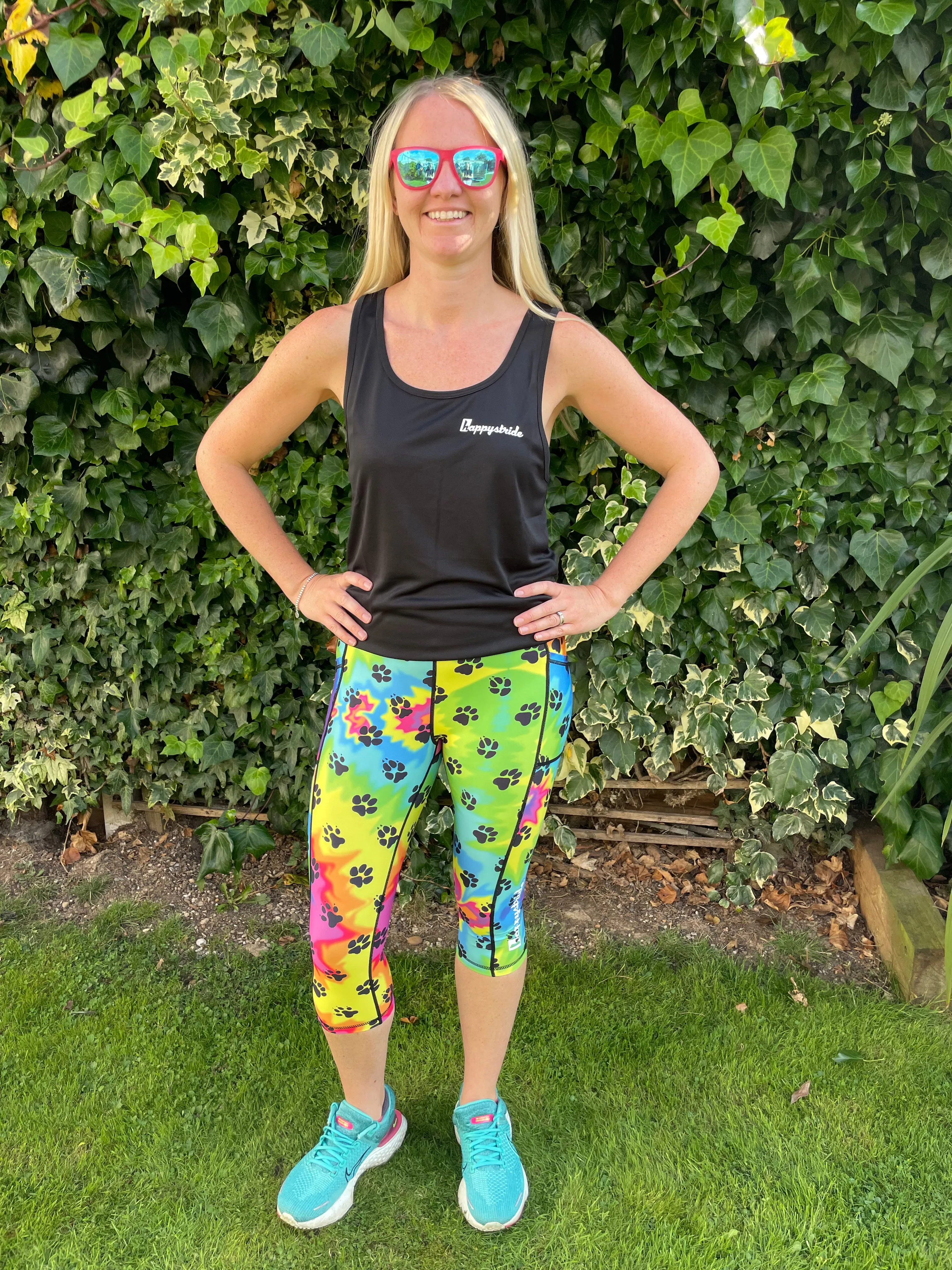 "Totally pawsome" capri leggings