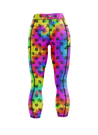 "Totally pawsome" capri leggings