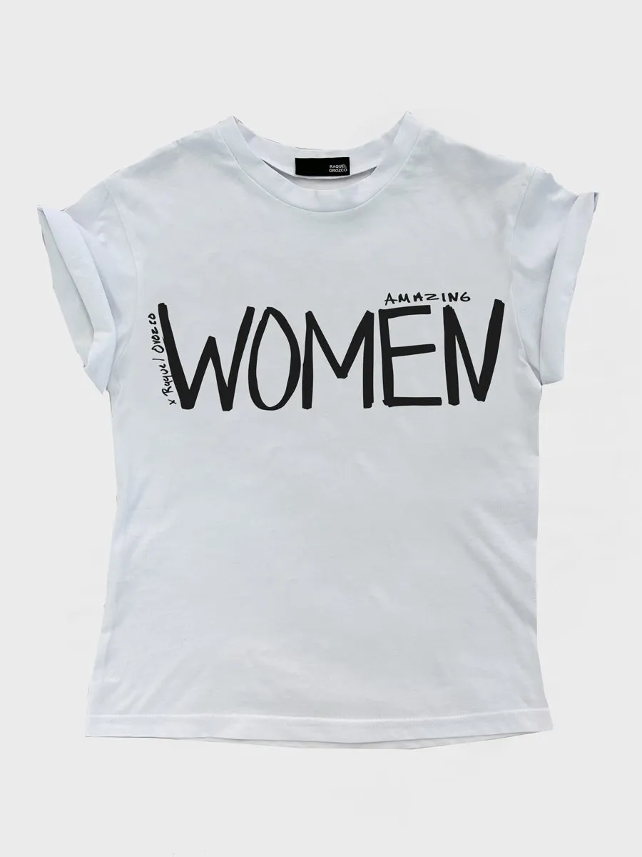 RAQUEL OROZCO Women T-shirt - White