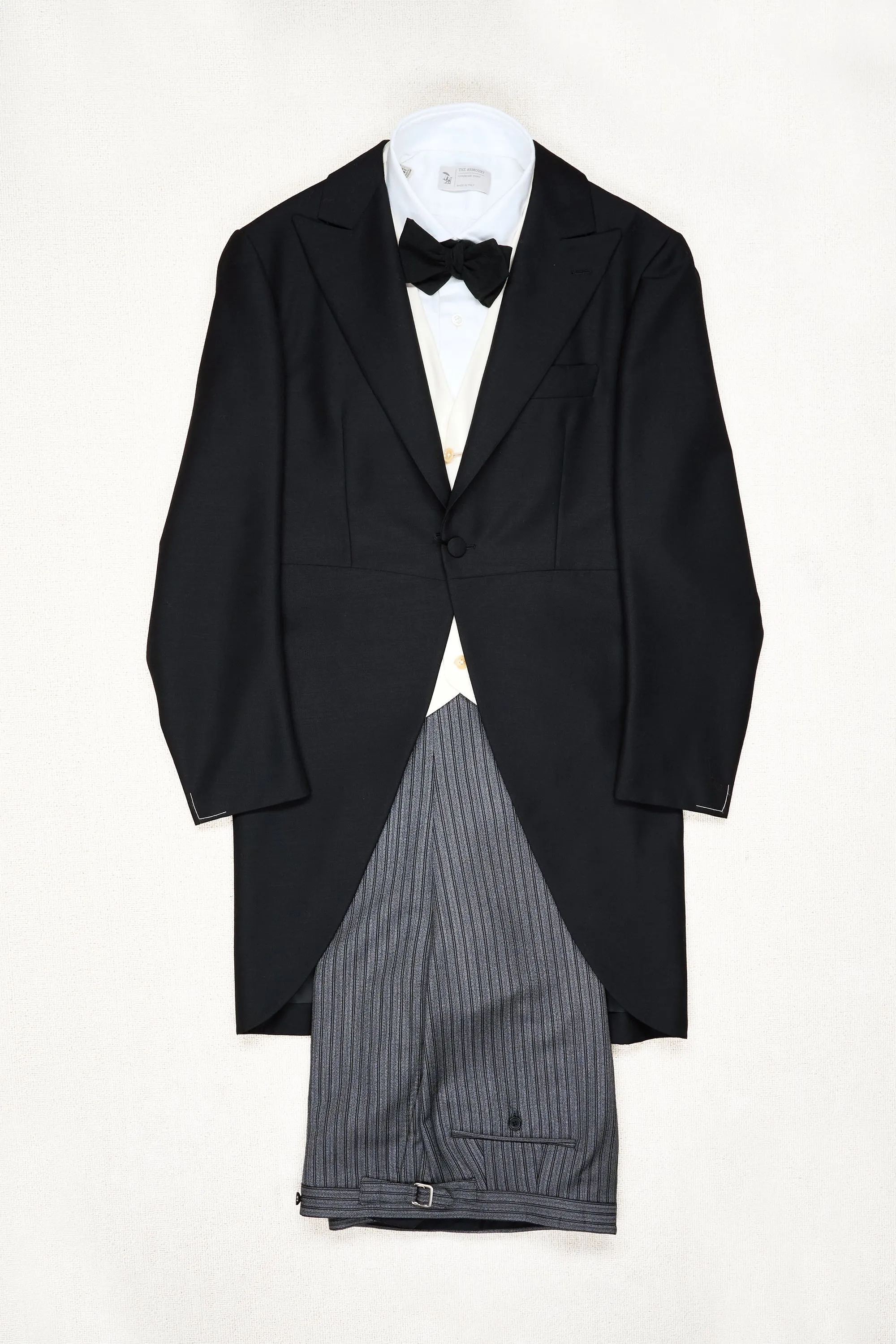 Ring Jacket Black Wool/Mohair Full Dress Tailcoat with Vest *sample*