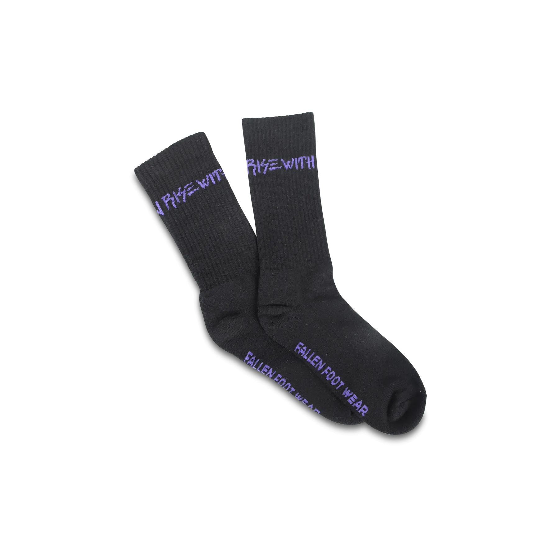 RISE WITH II SOCK BLACK/PURPLE