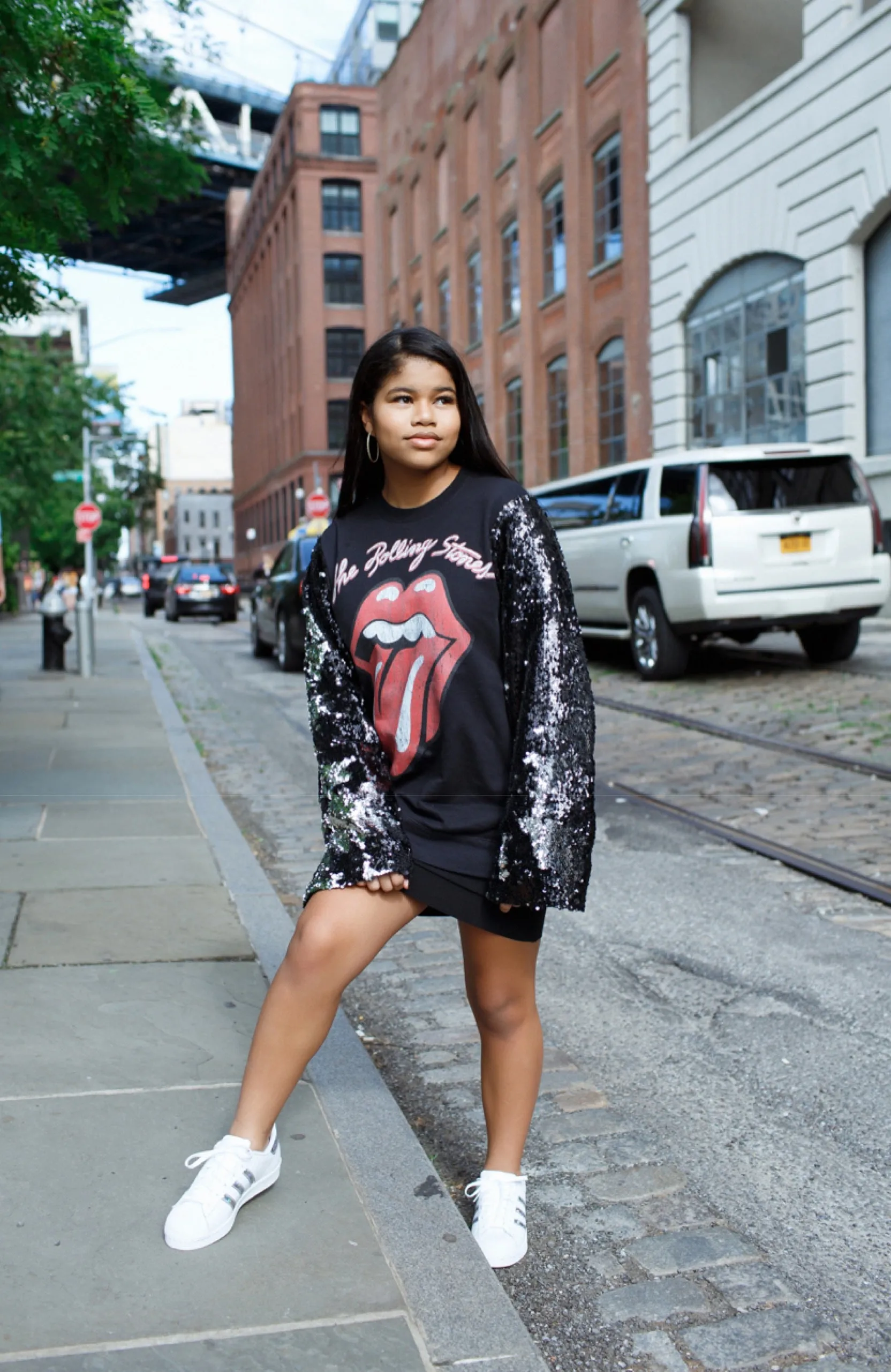 ROLLING STONES Sequin Sweat Shirt