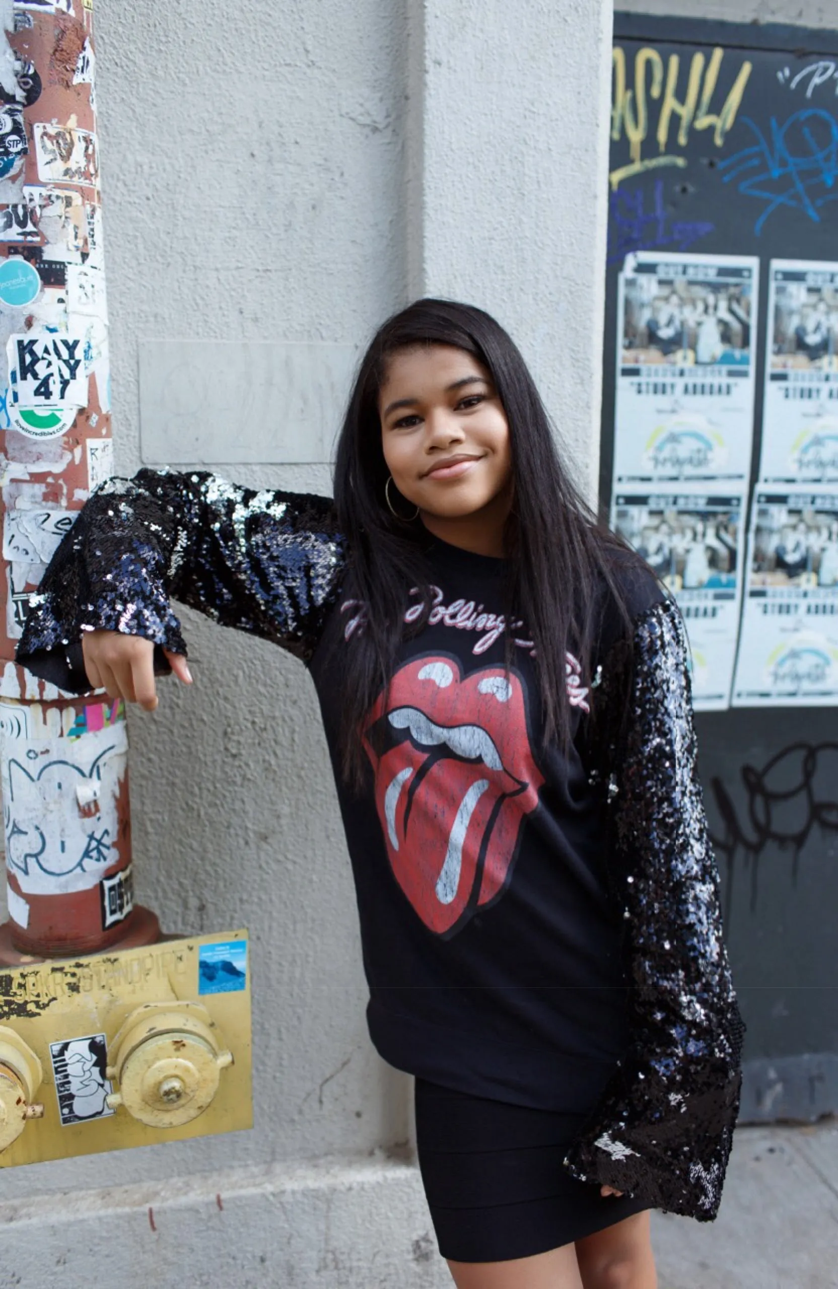 ROLLING STONES Sequin Sweat Shirt