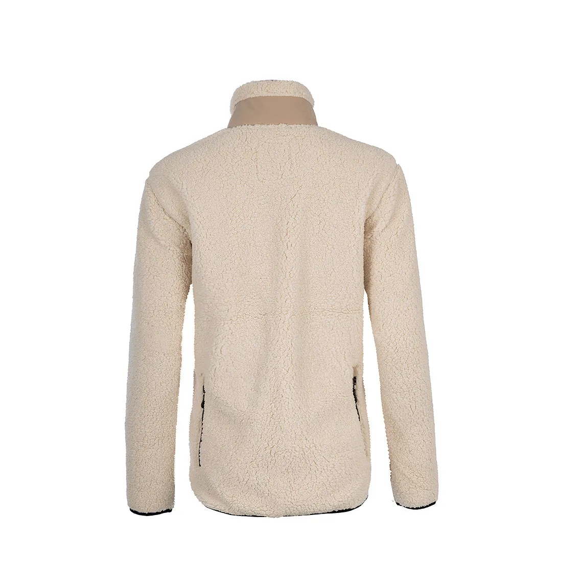 Sherpa Fleece Jacket for Women (Off-White)