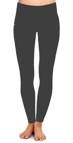 Solid Charcoal Gray Leggings