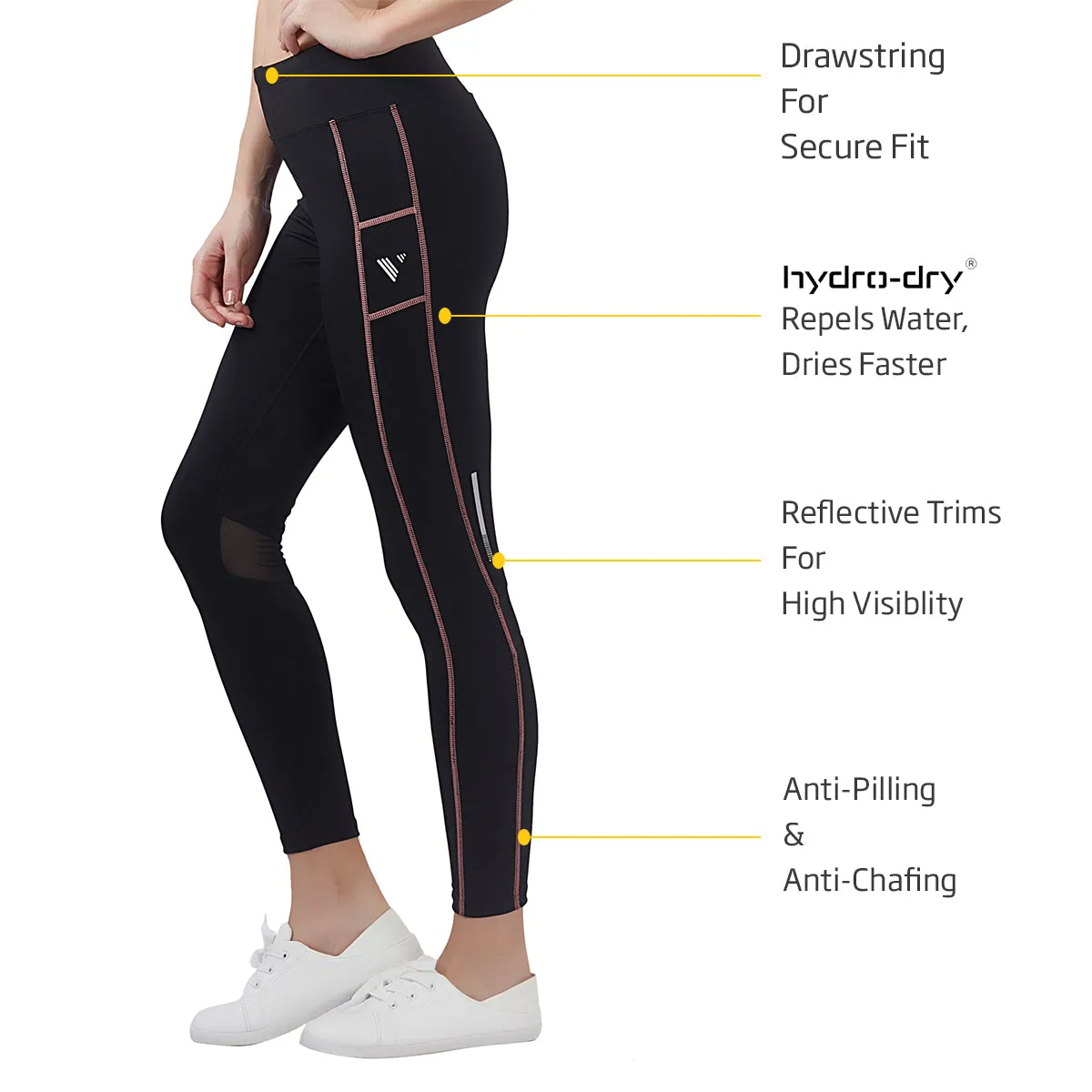 Speed Swift (With Pocket) Women LEGGING (High Rise Waistband with hydro-dry Tech)