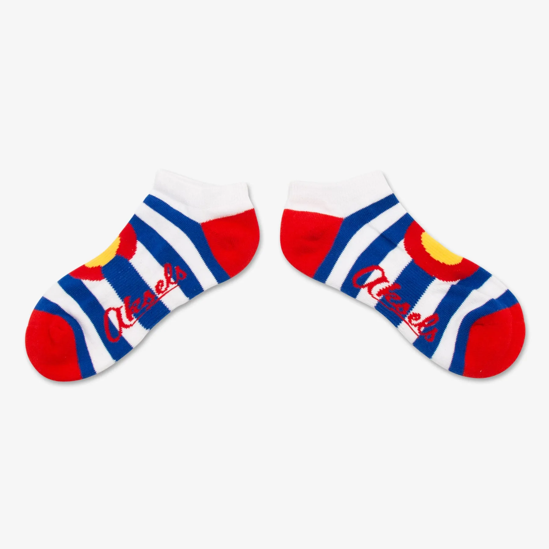 Striped Colorado Flag Ankle Socks