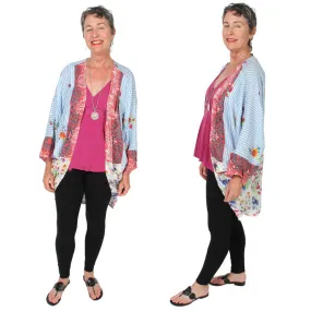 Sunheart Freedom Dolman Sleeve Jacket Boho Hippie Chic Resort Wear Sml-6X