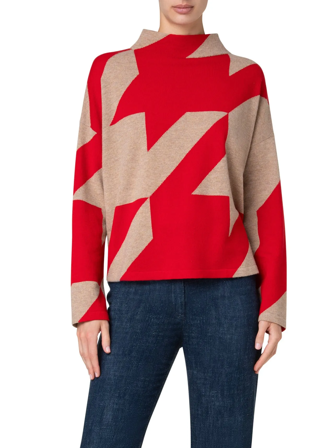 Sweater - Caramel/Red